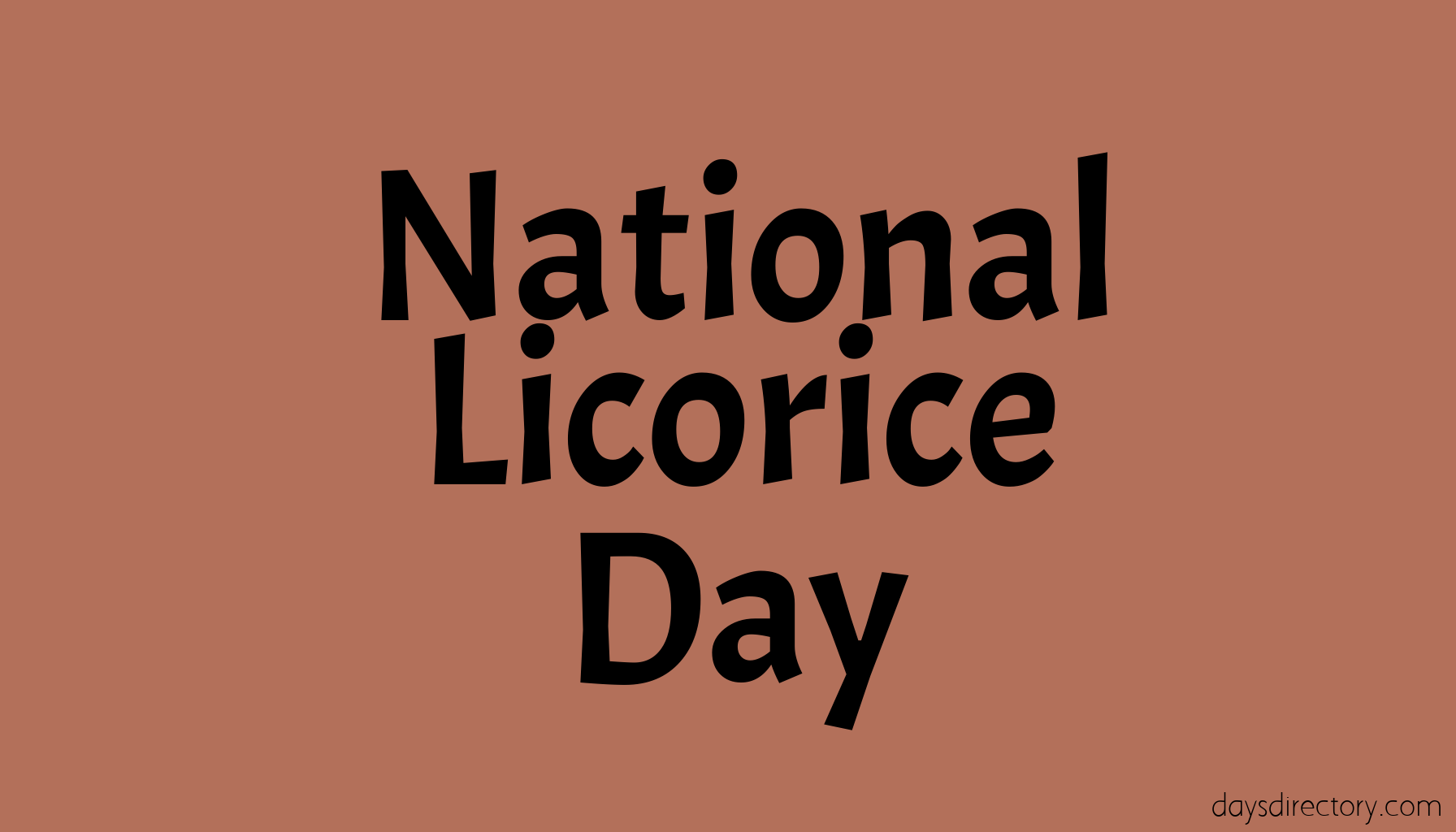 National Licorice Day