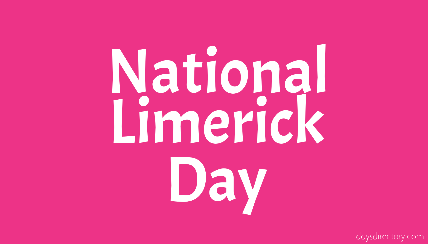 National Limerick Day