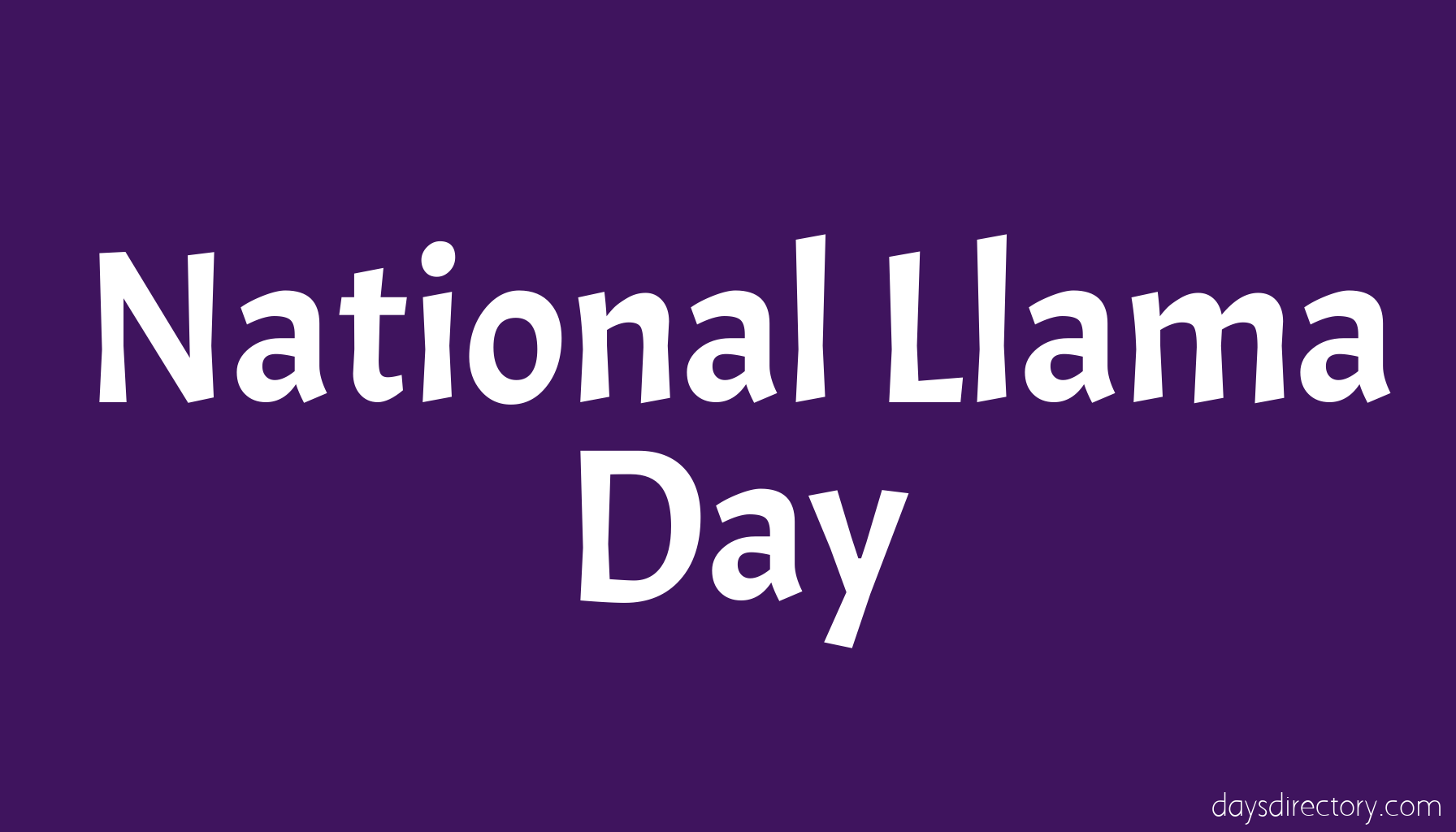 National Llama Day