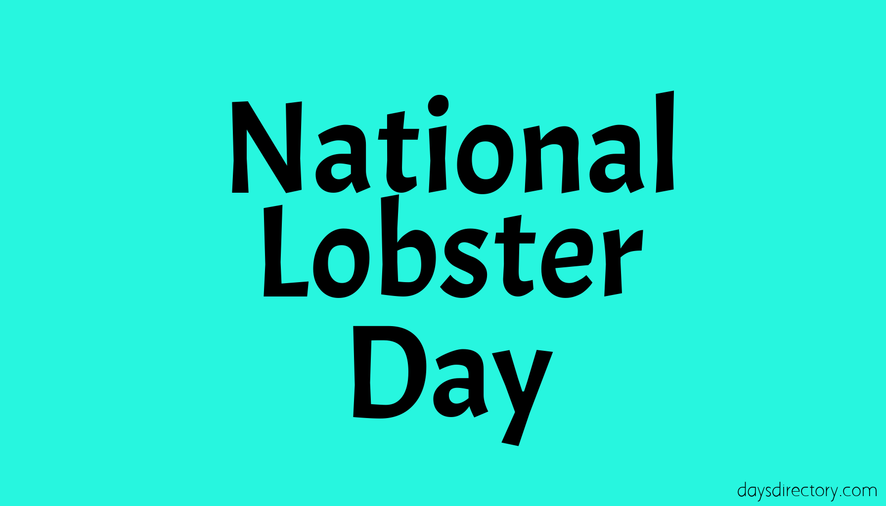 National Lobster Day