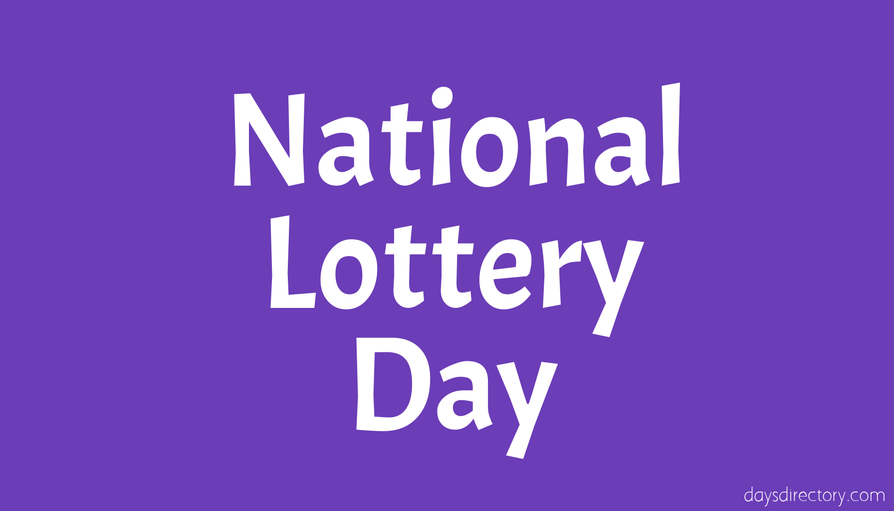 National Lottery Day