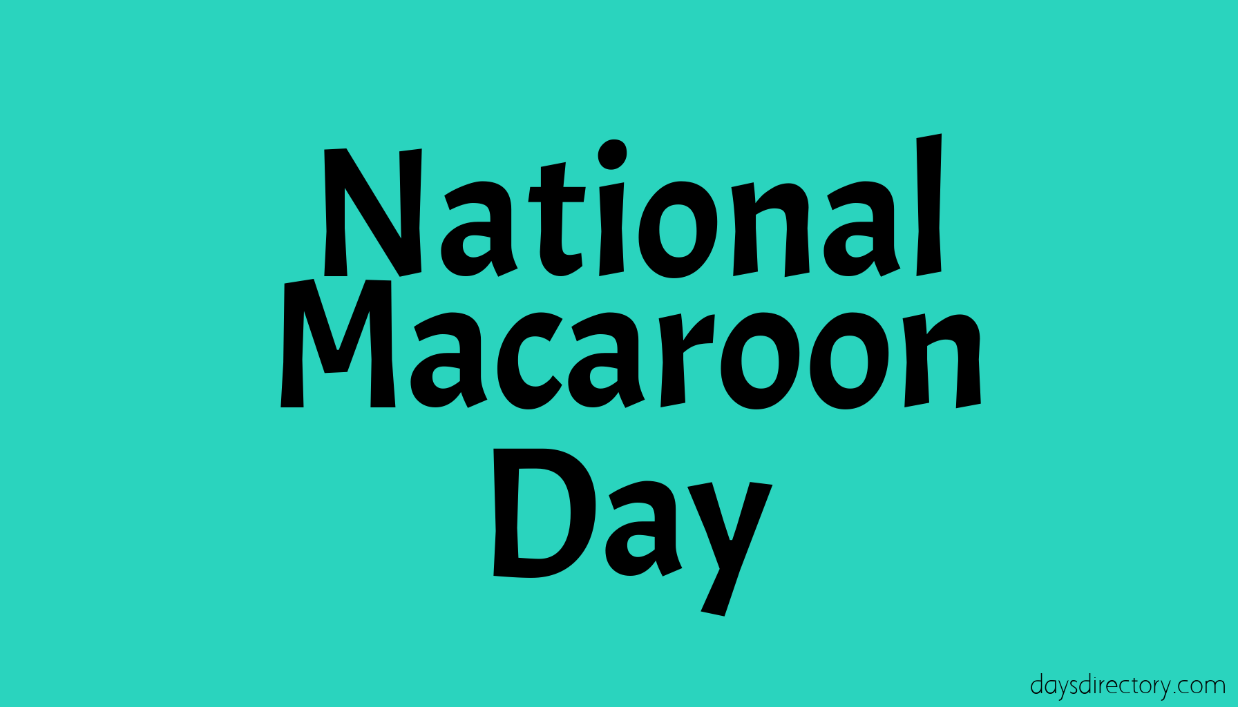 National Macaroon Day