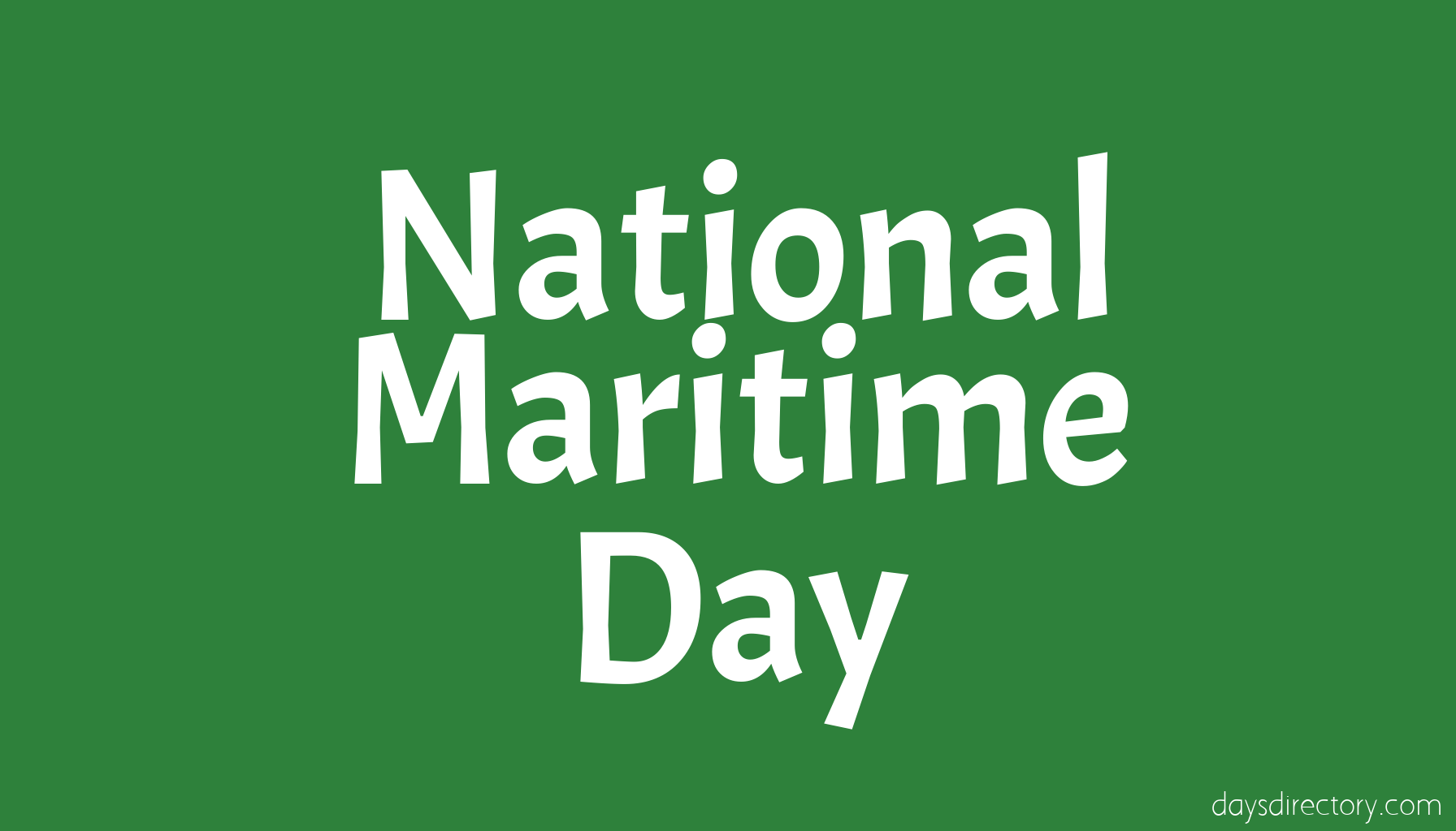 National Maritime Day