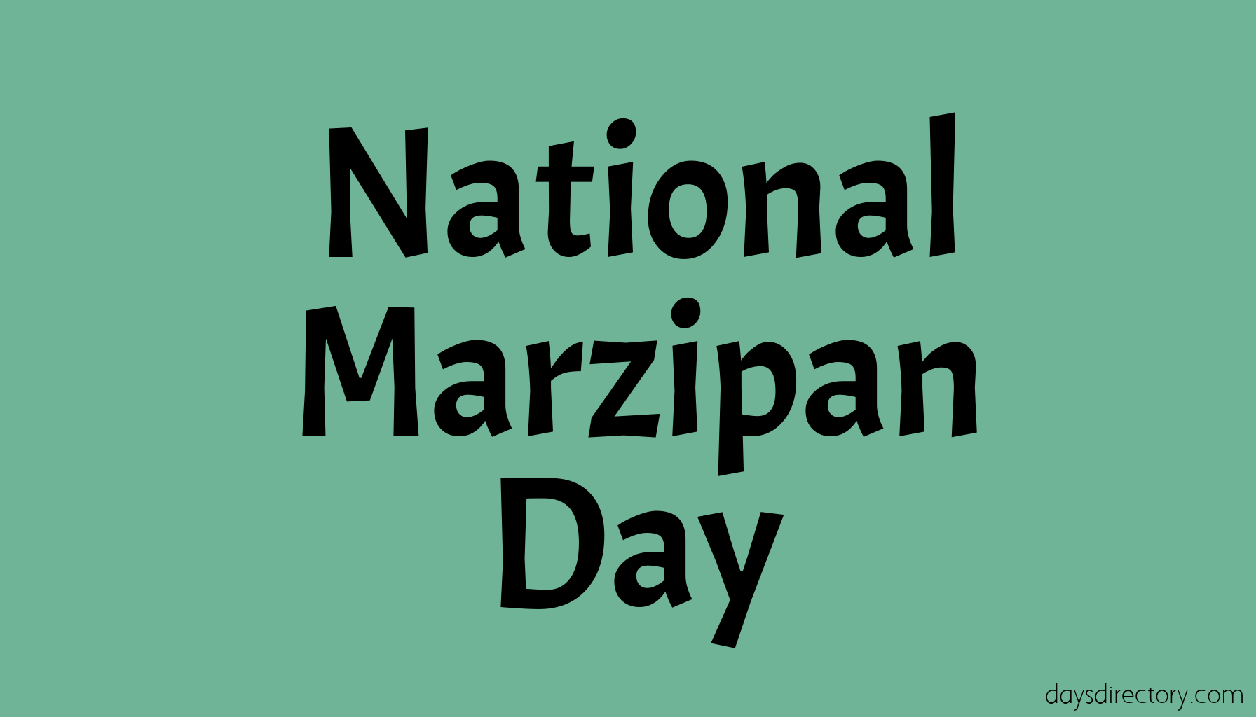 National Marzipan Day