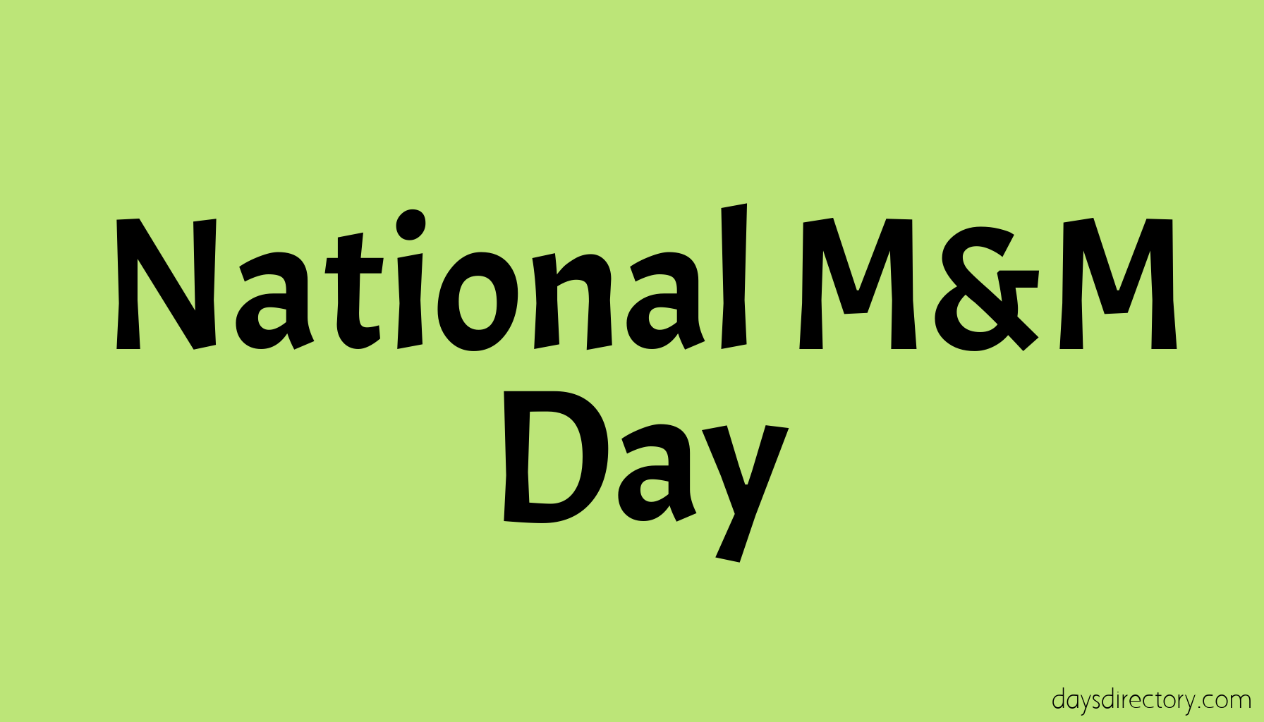 National M&M Day