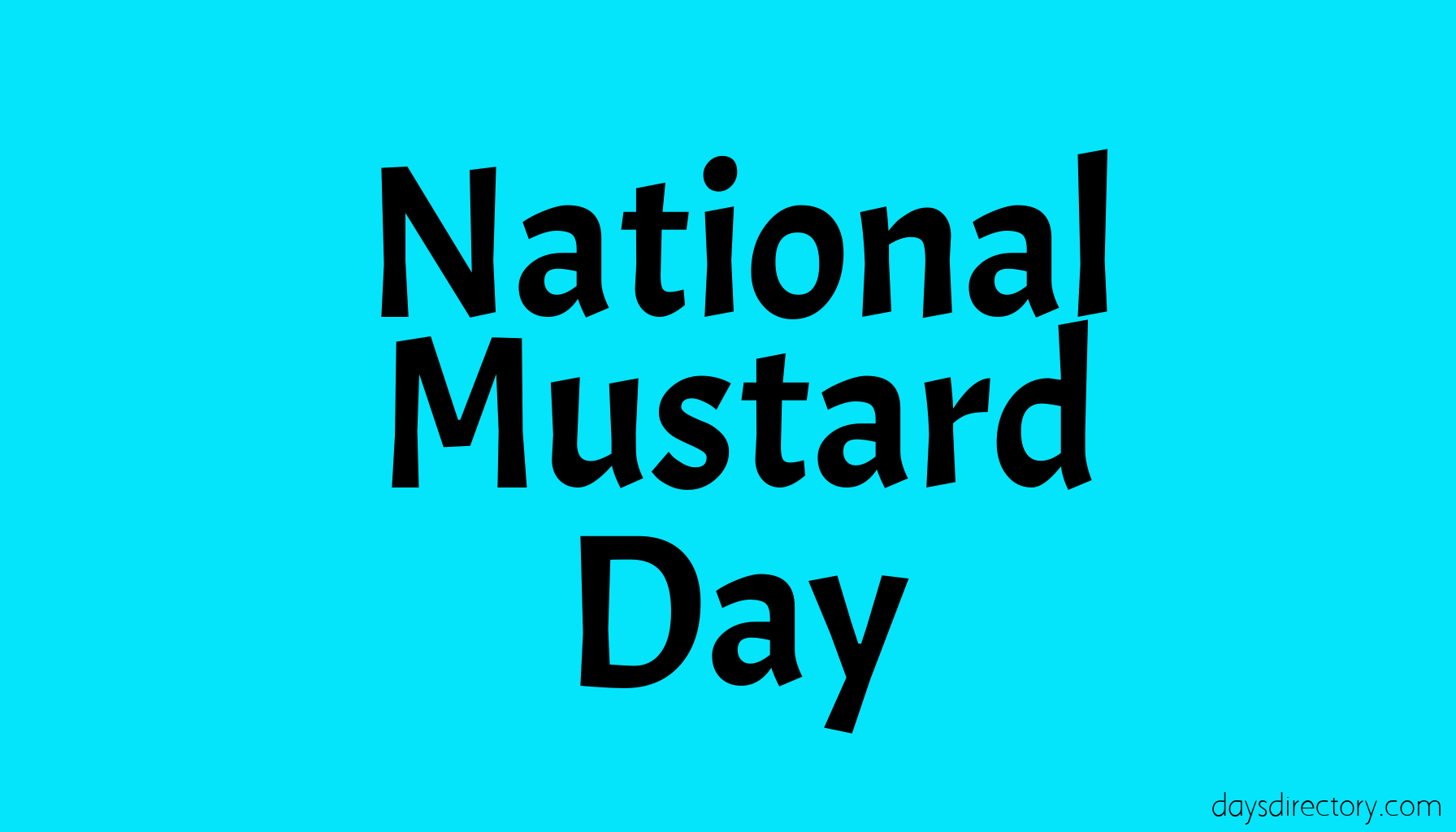 National Mustard Day