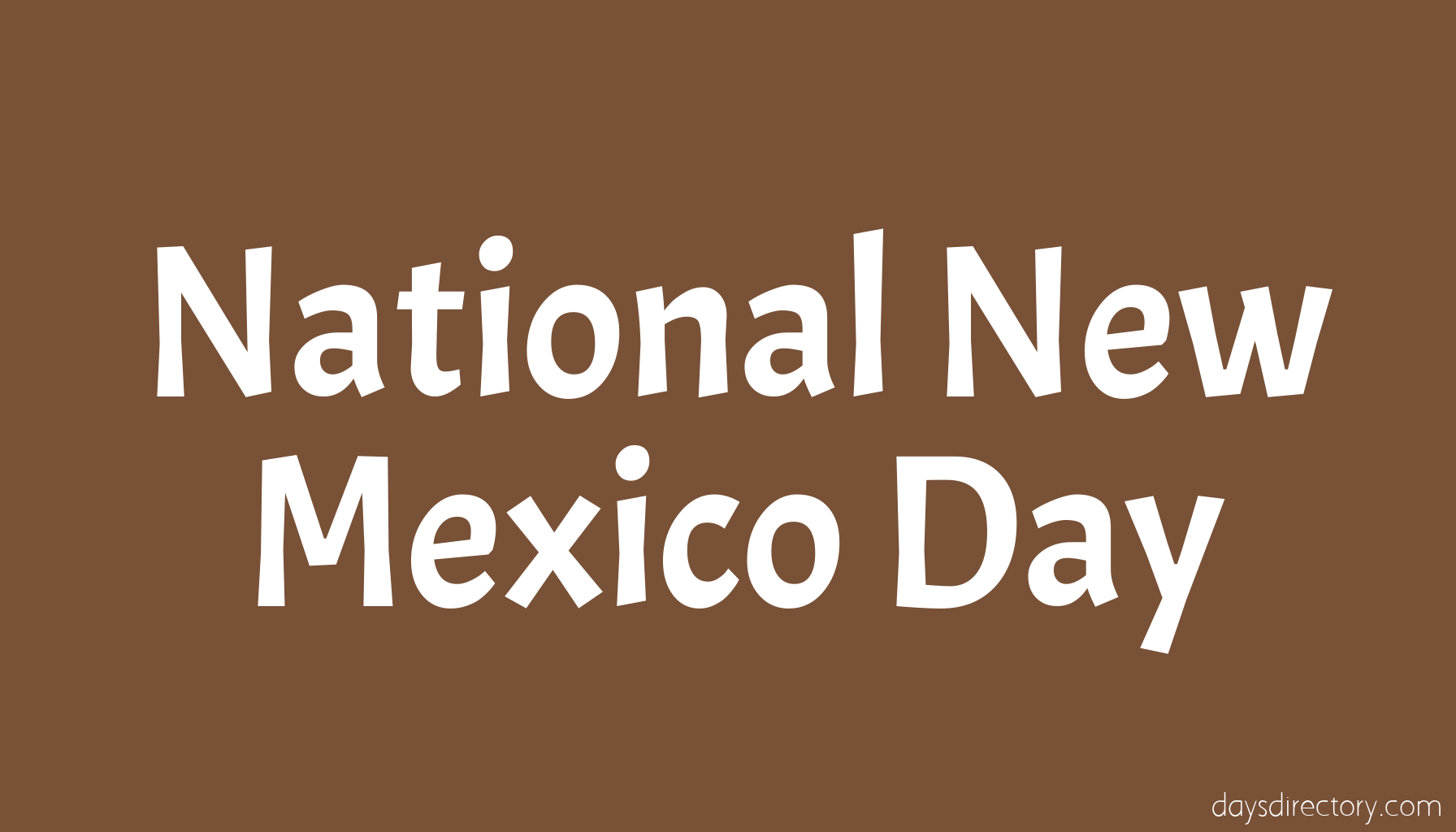 National New Mexico Day