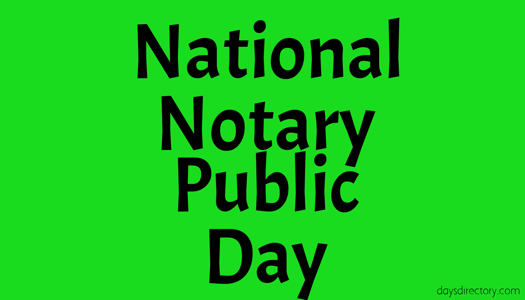 National Notary Public Day