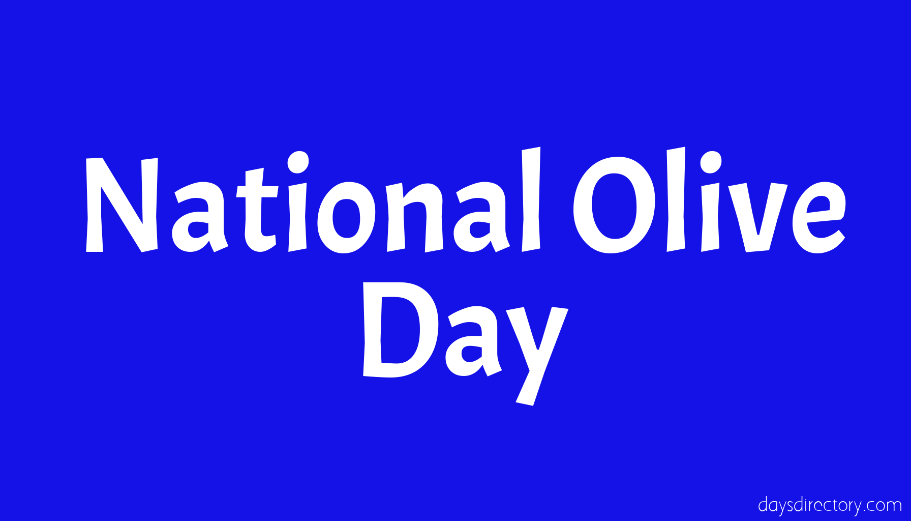 National Olive Day