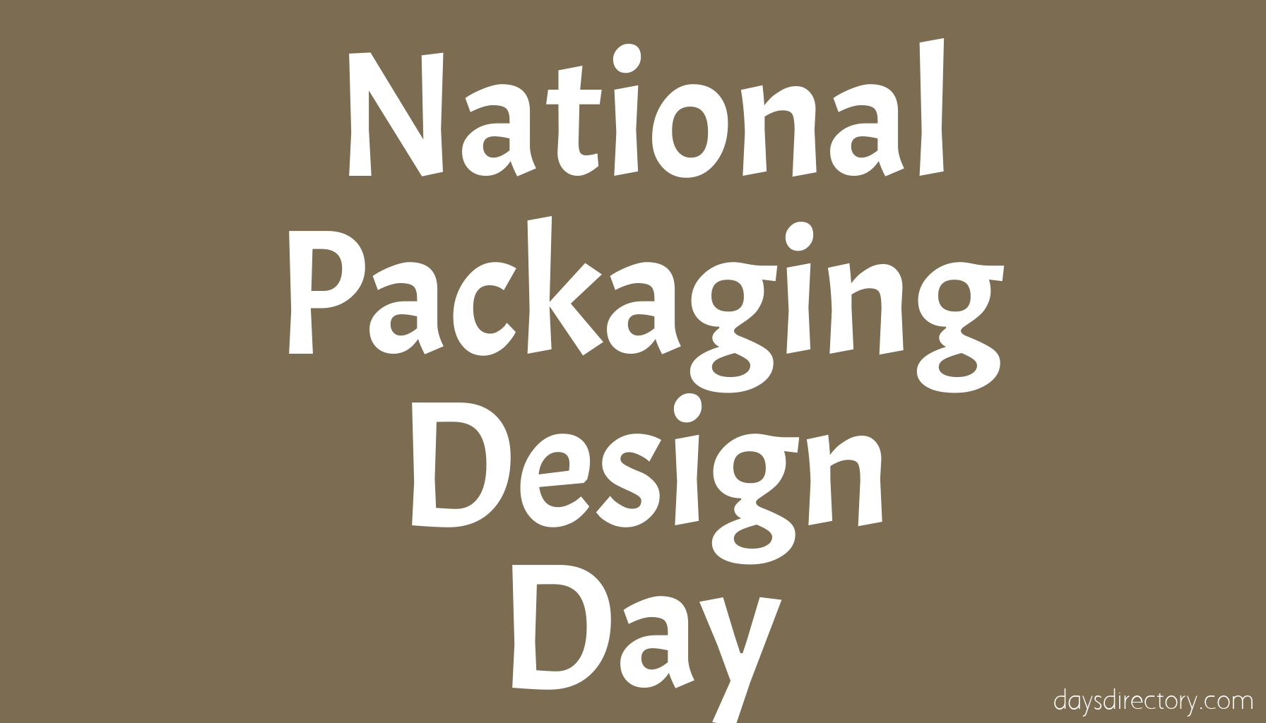 National Packaging Design Day