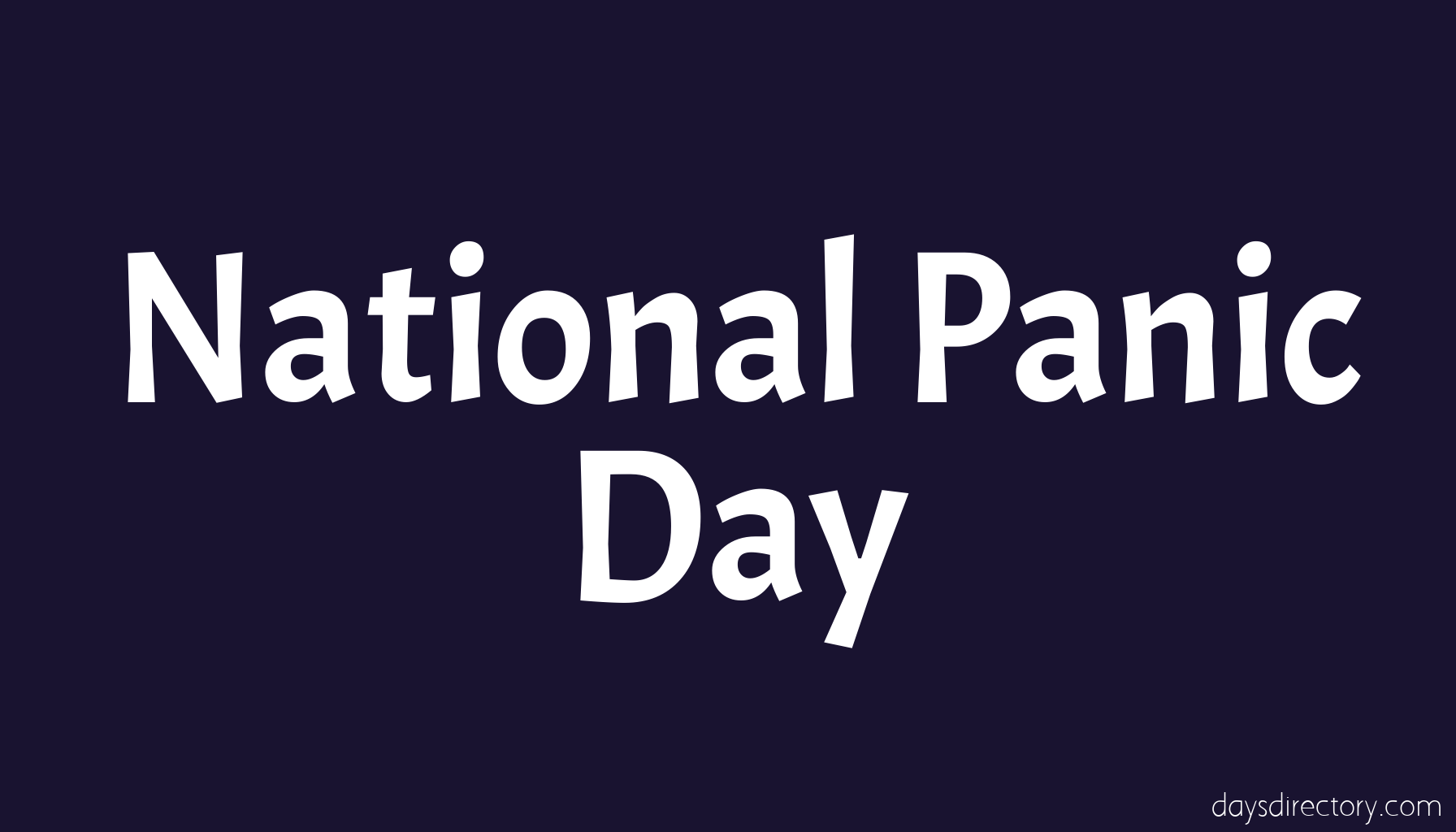 National Panic Day