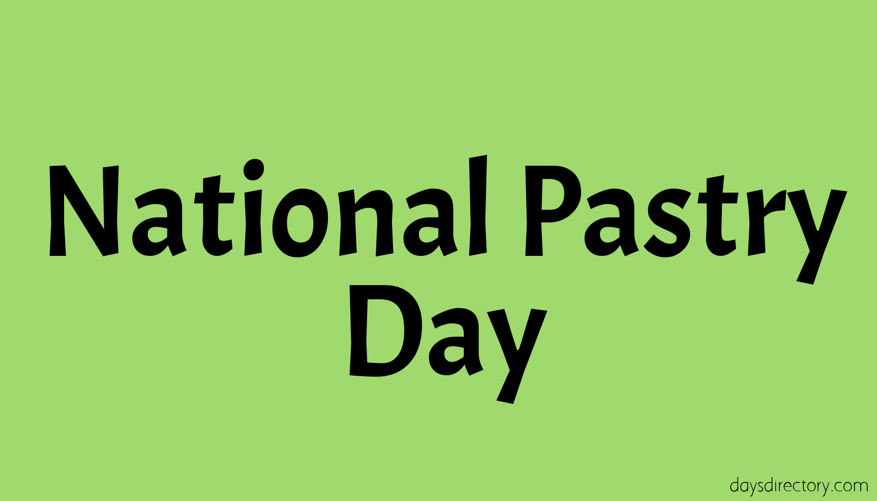 National Pastry Day