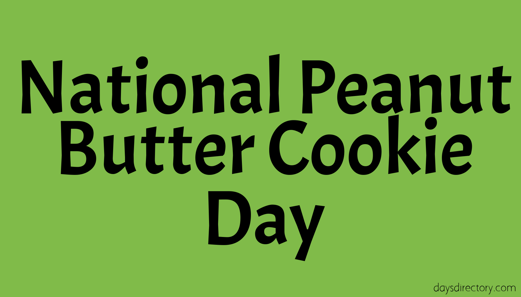 National Peanut Butter Cookie Day