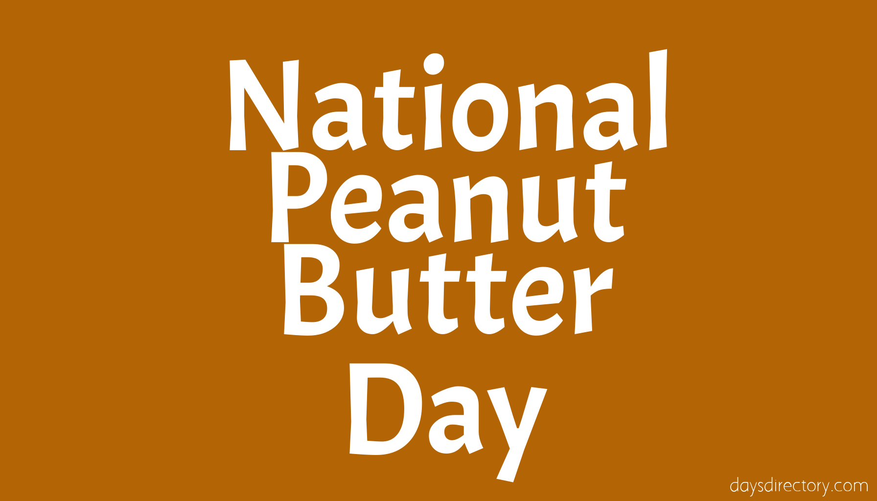 National Peanut Butter Day