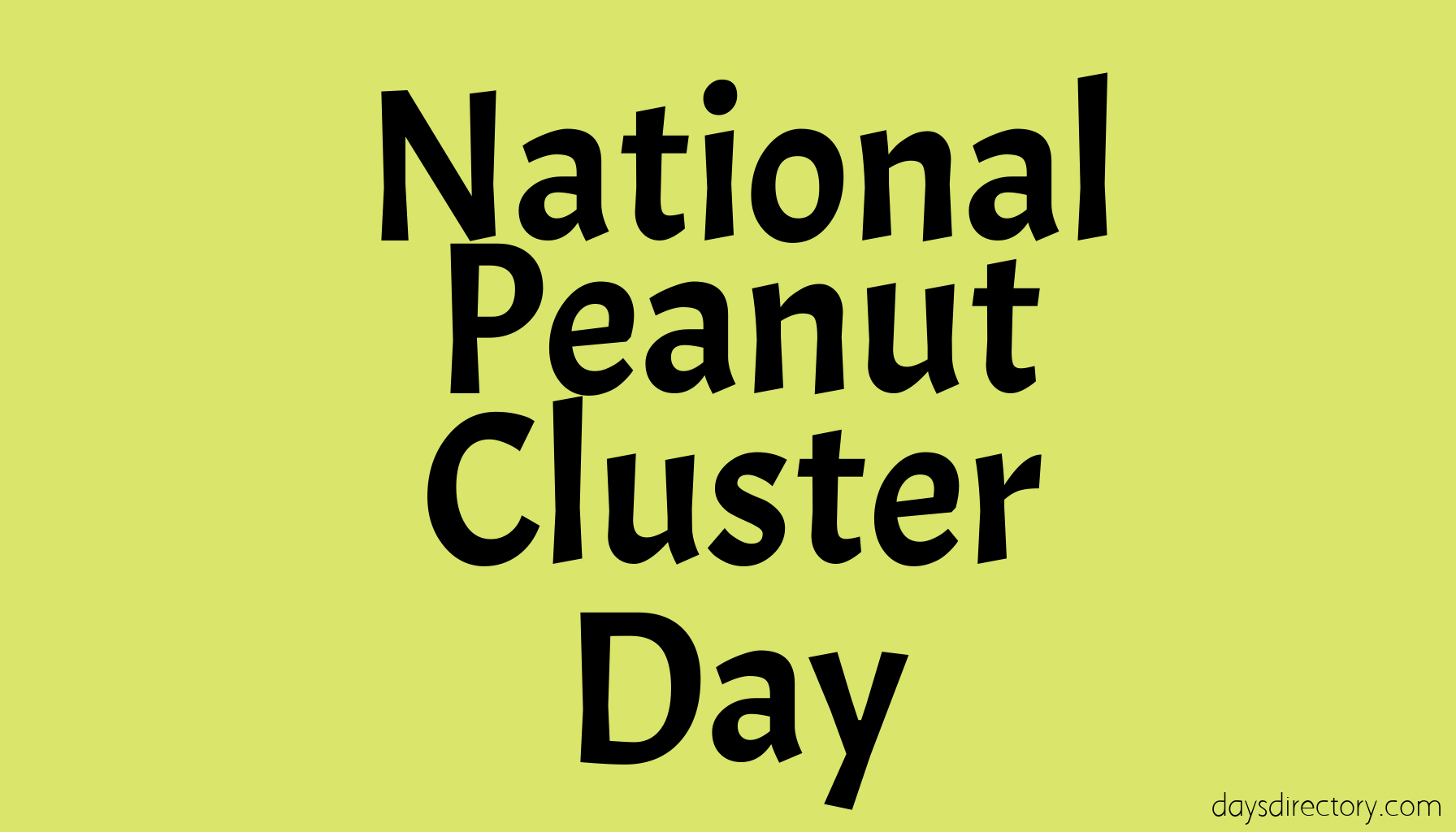 National Peanut Cluster Day