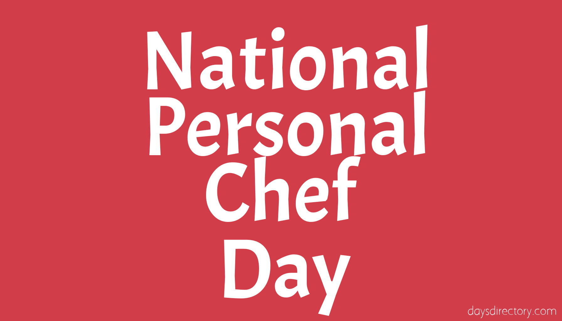 National Personal Chef Day