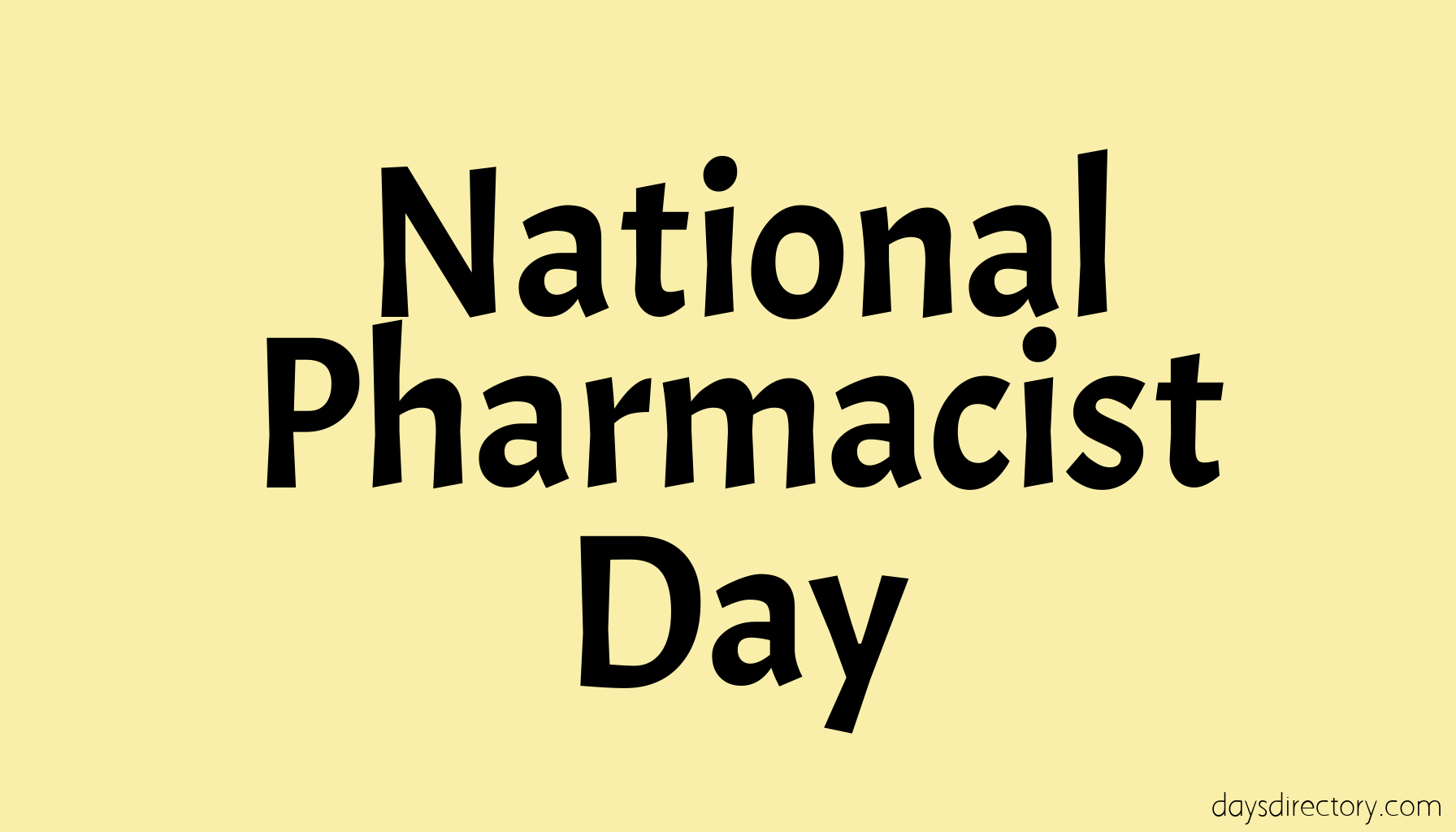 National Pharmacist Day