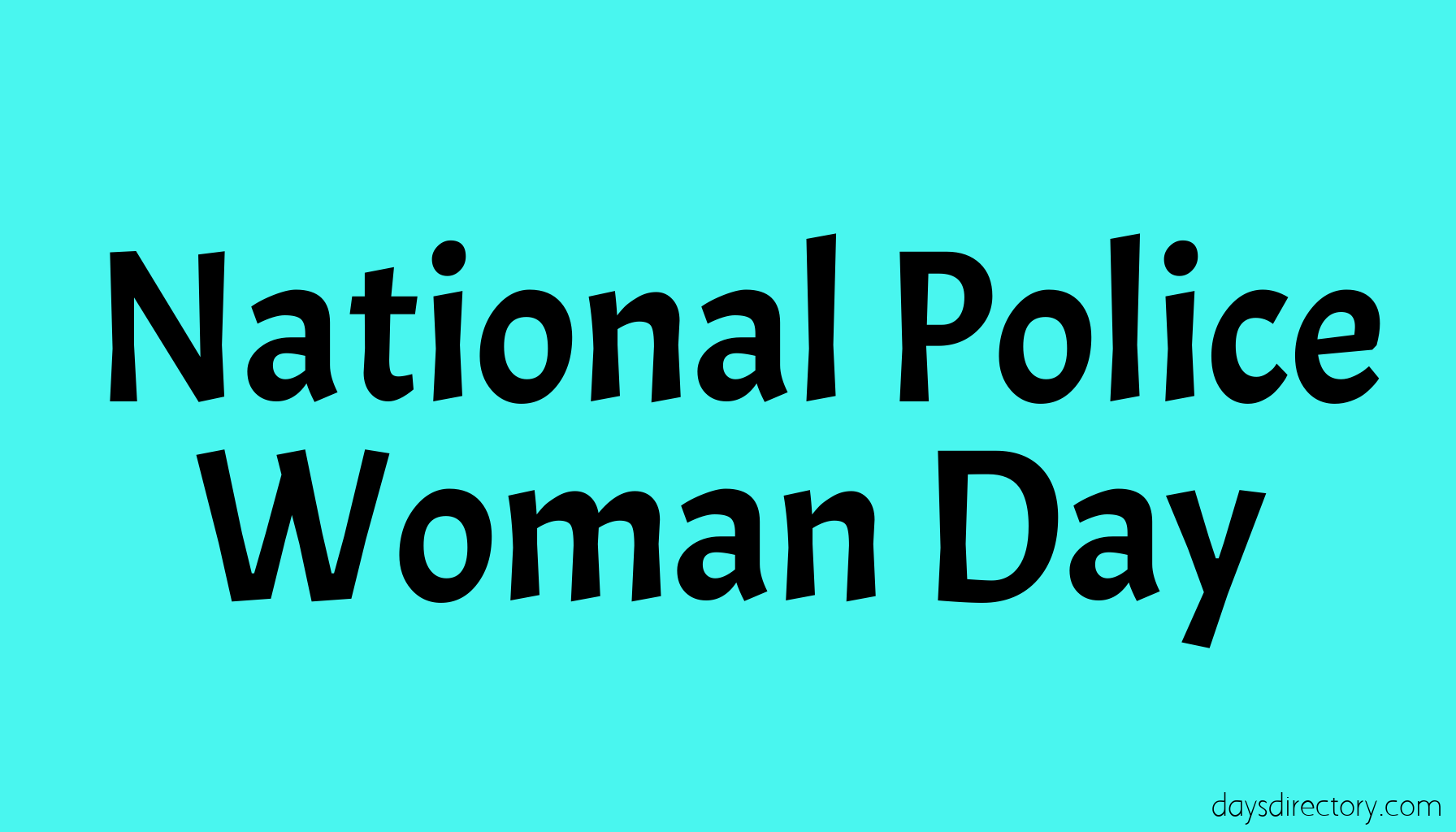 National Police Woman Day