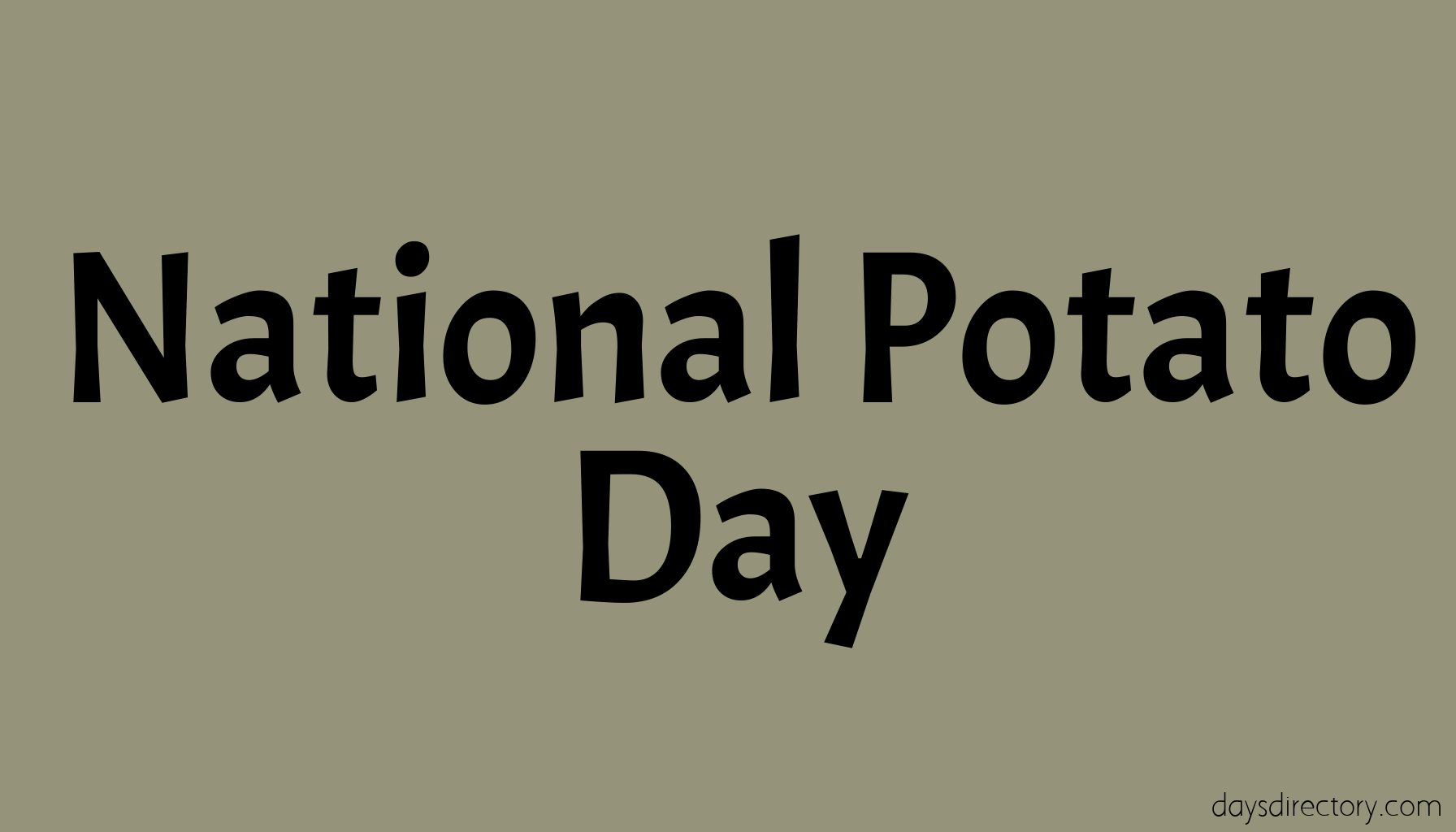 National Potato Day