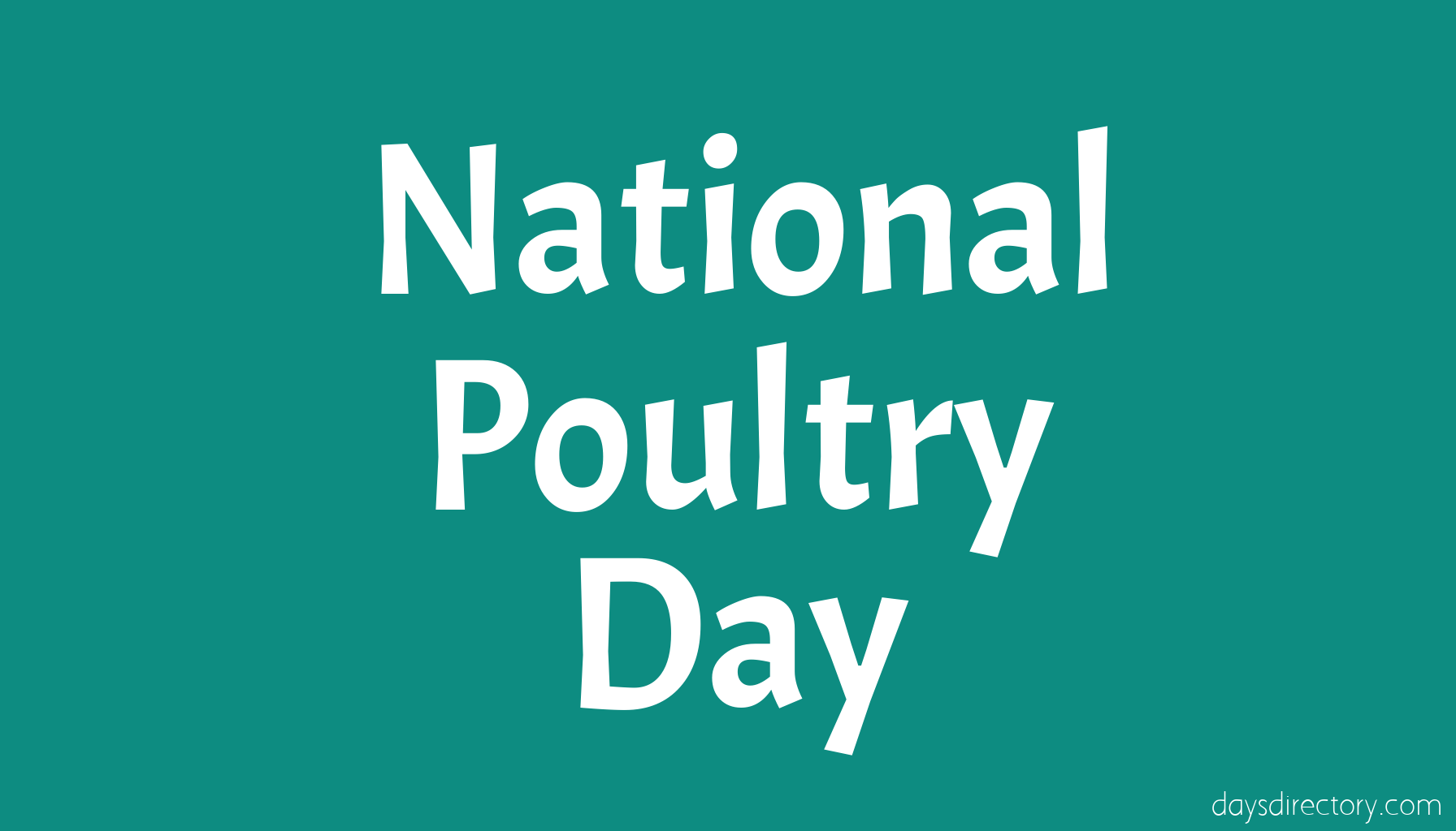 National Poultry Day