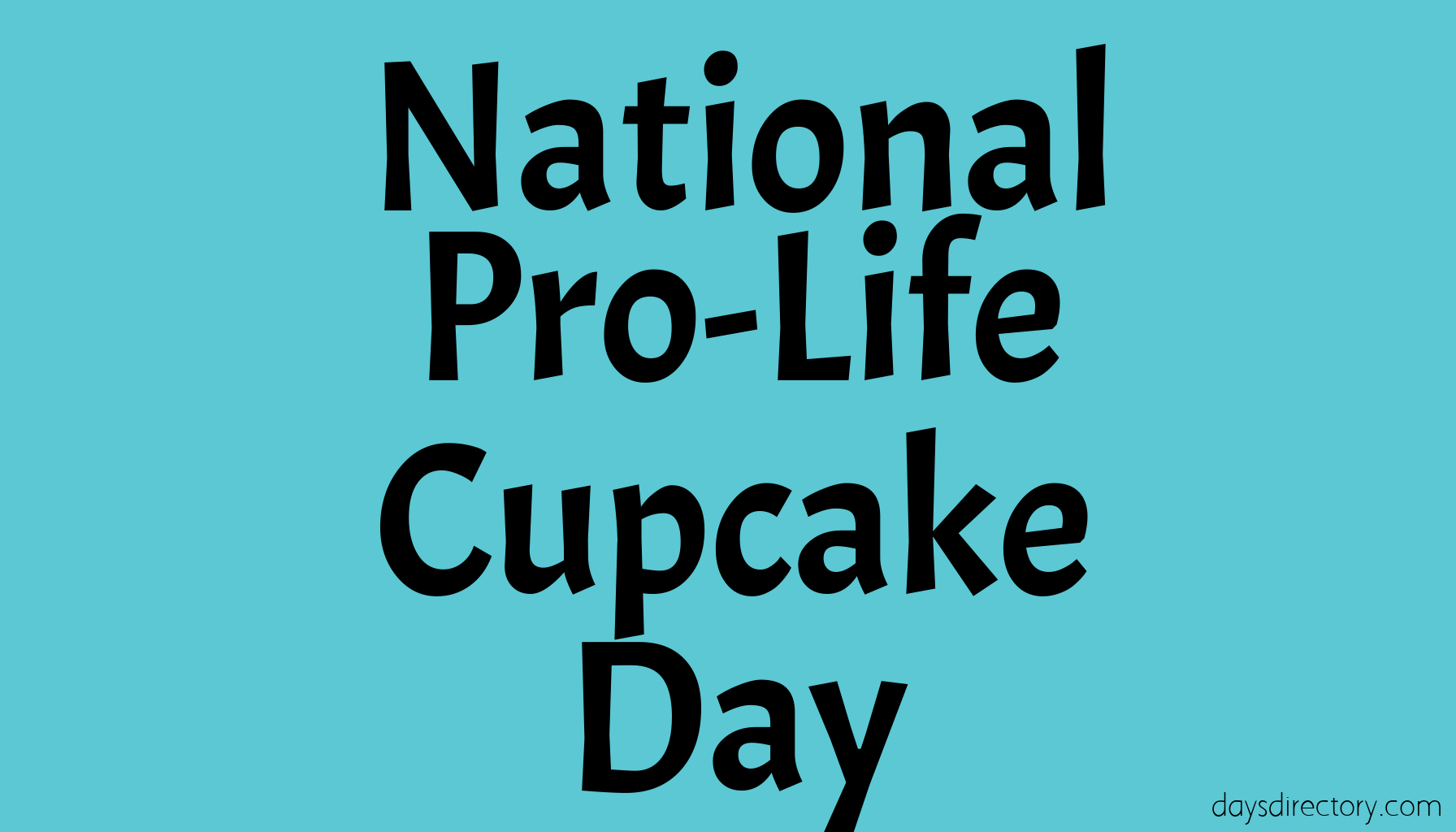 National Pro-Life Cupcake Day
