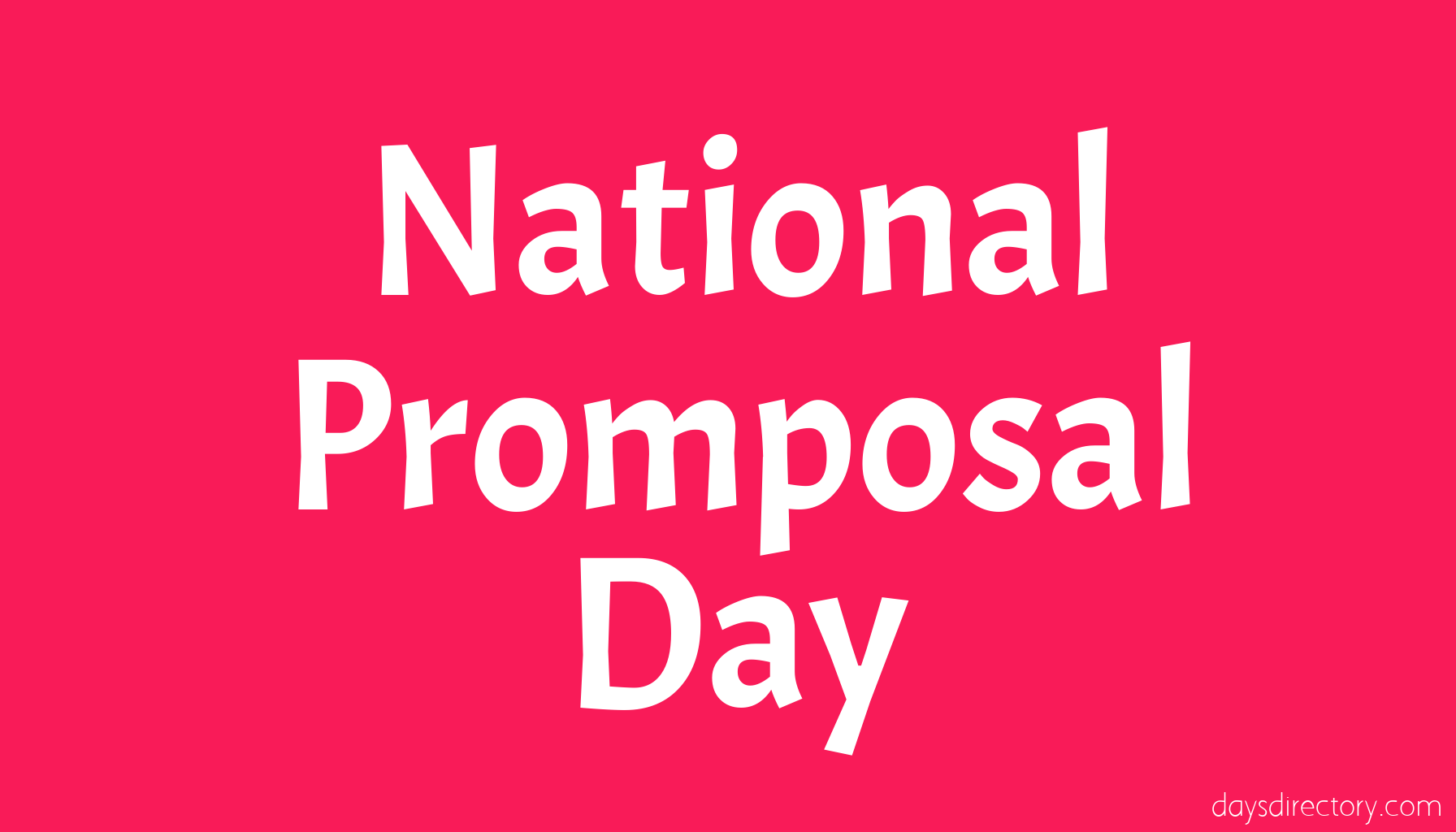 National Promposal Day