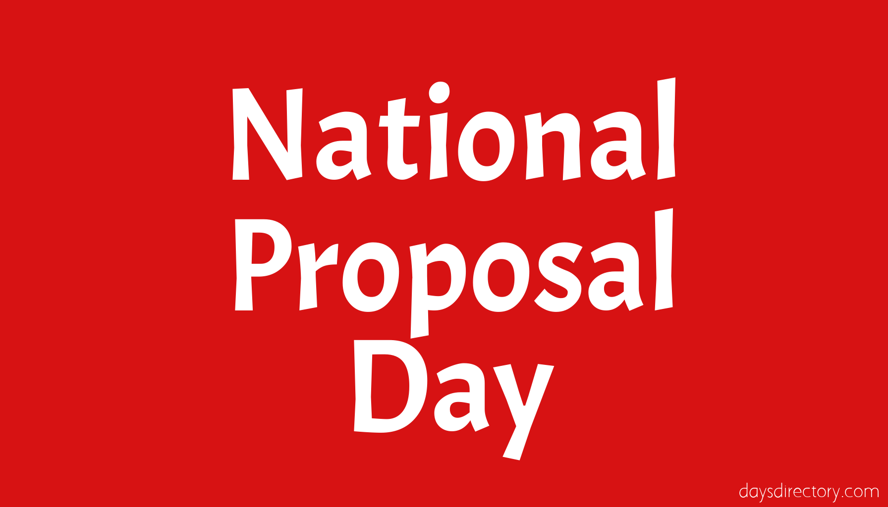 National Proposal Day