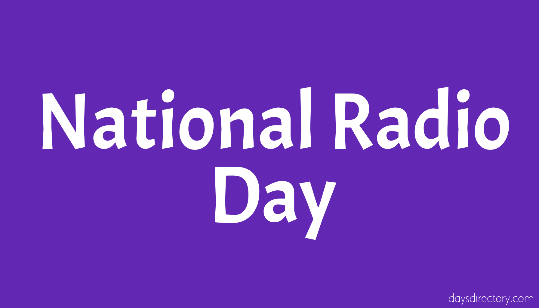 National Radio Day