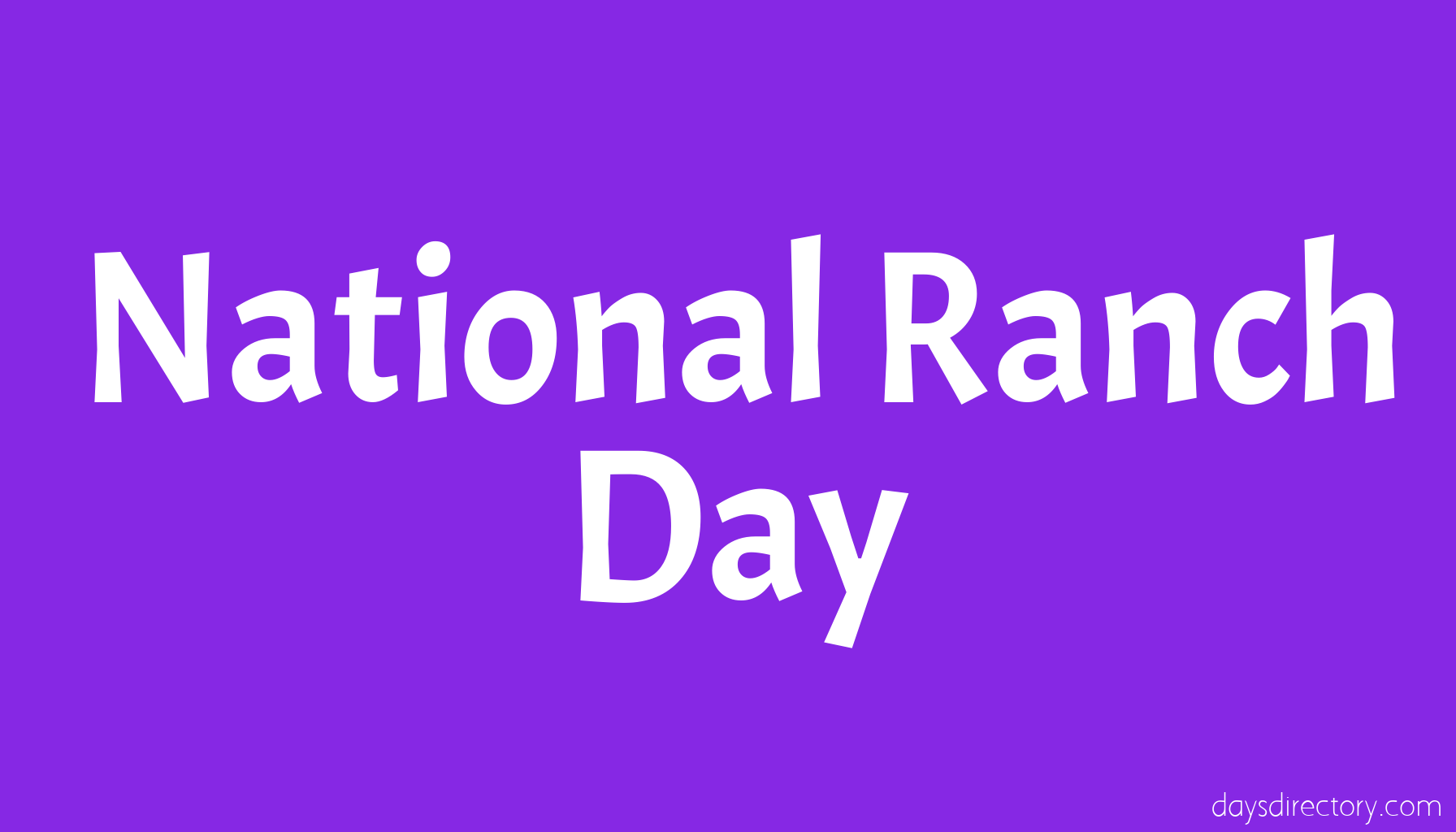 National Ranch Day