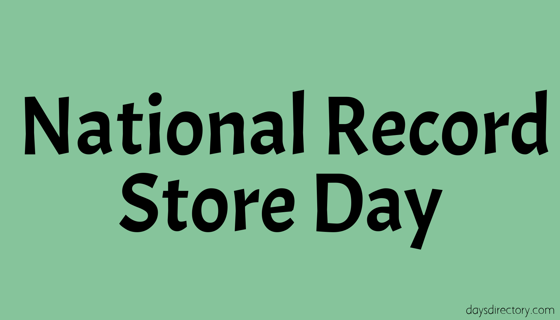 National Record Store Day