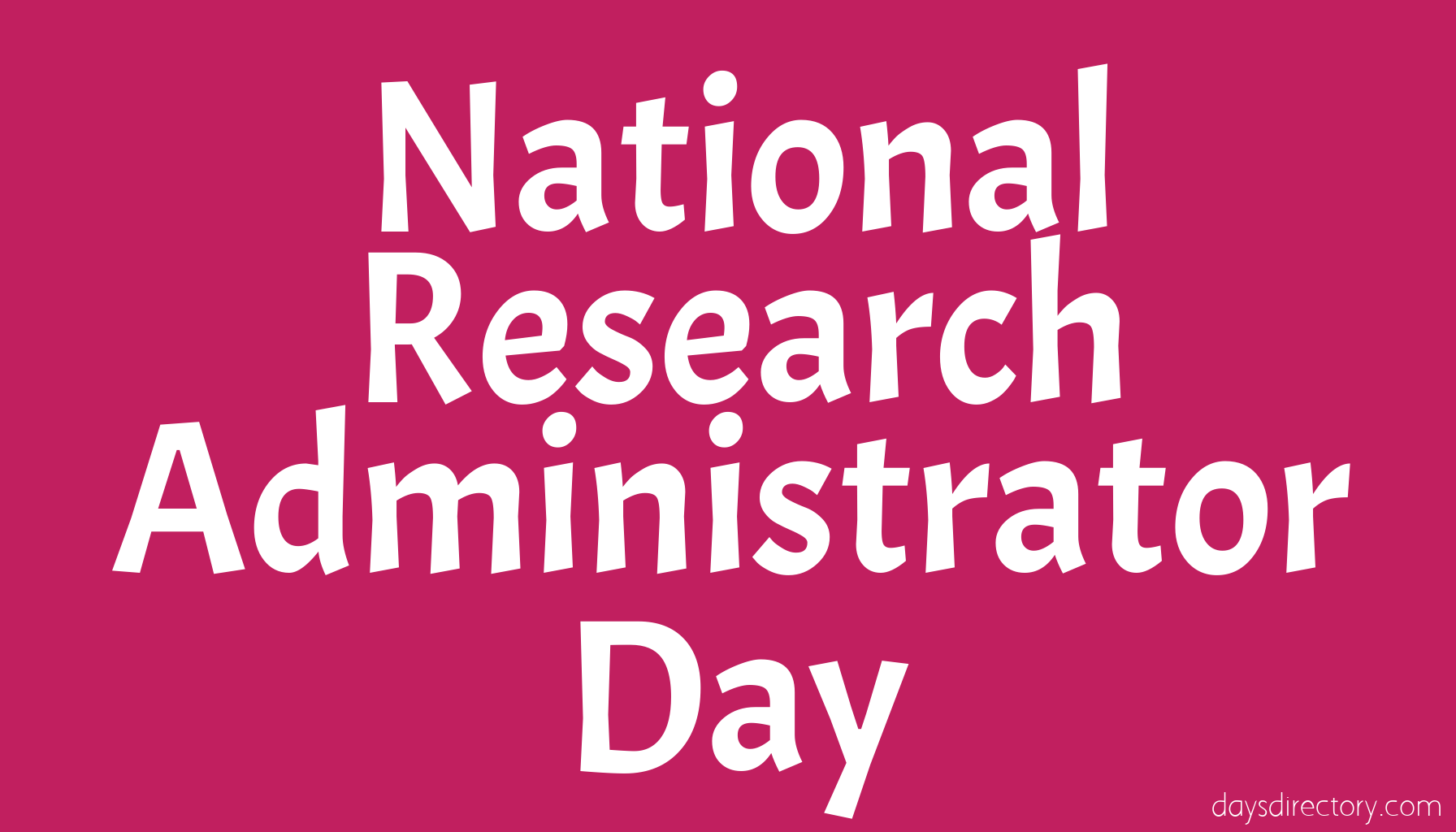 National Research Administrator Day