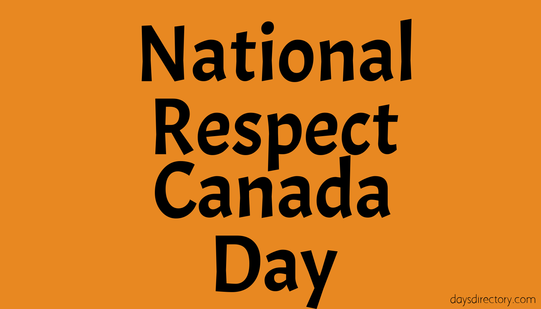 National Respect Canada Day
