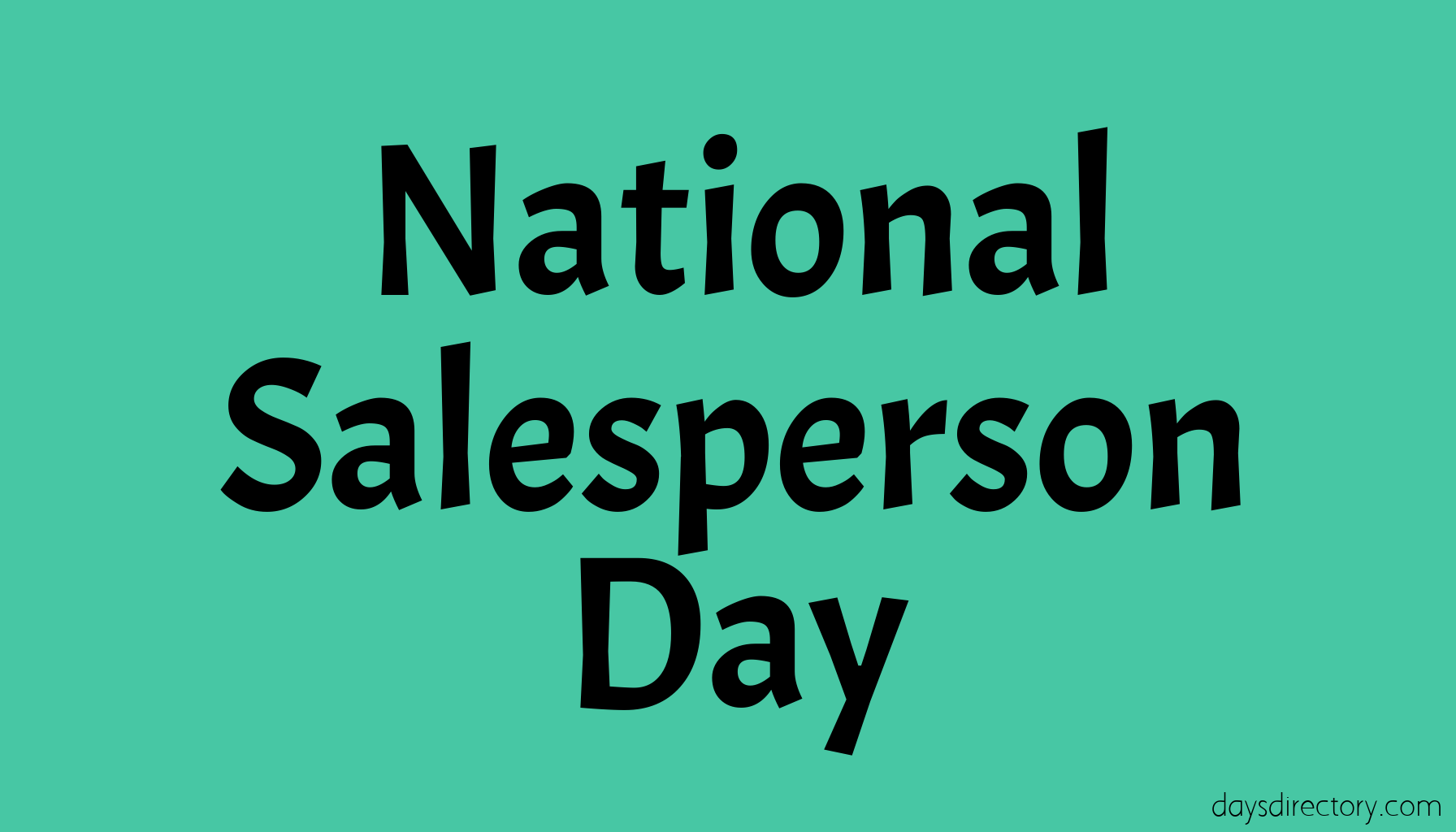National Salesperson Day