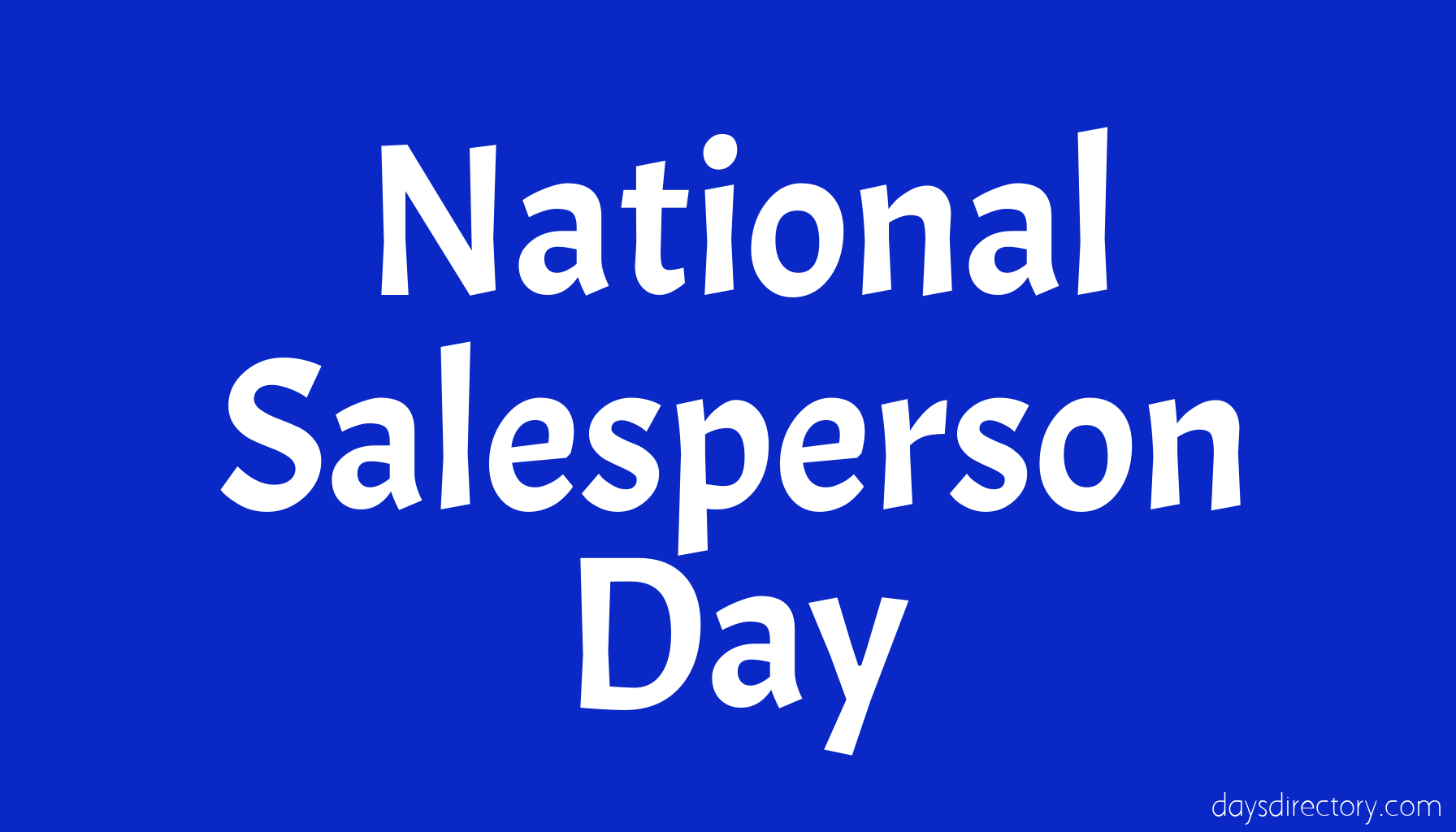 National Salesperson Day