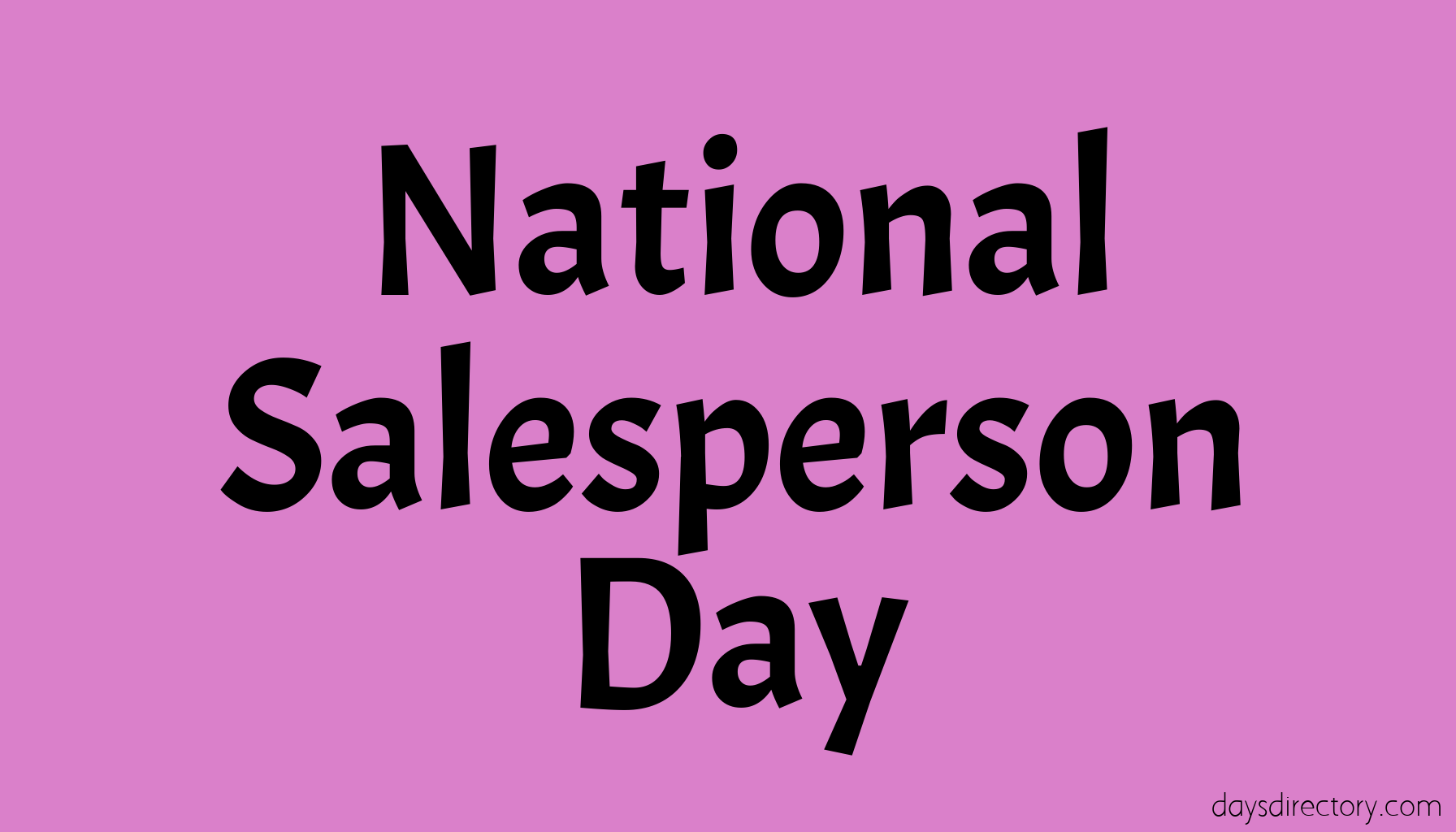 National Salesperson Day