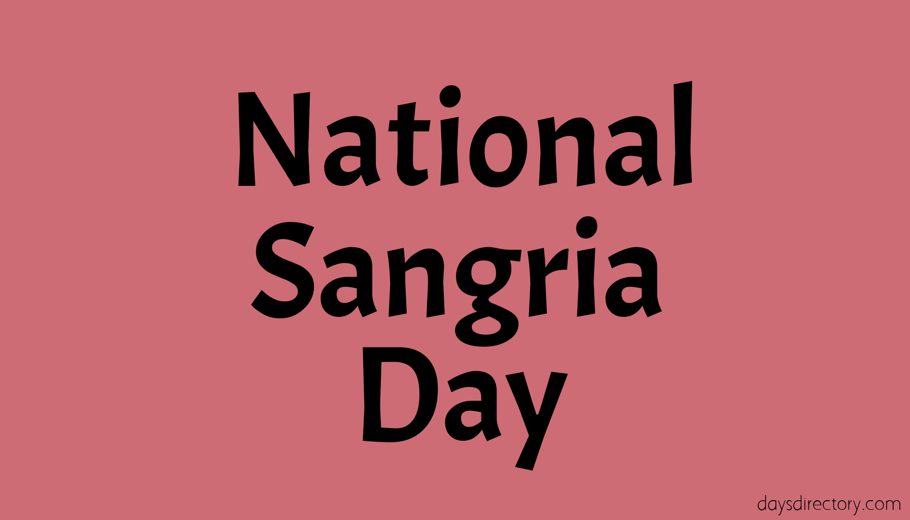 National Sangria Day