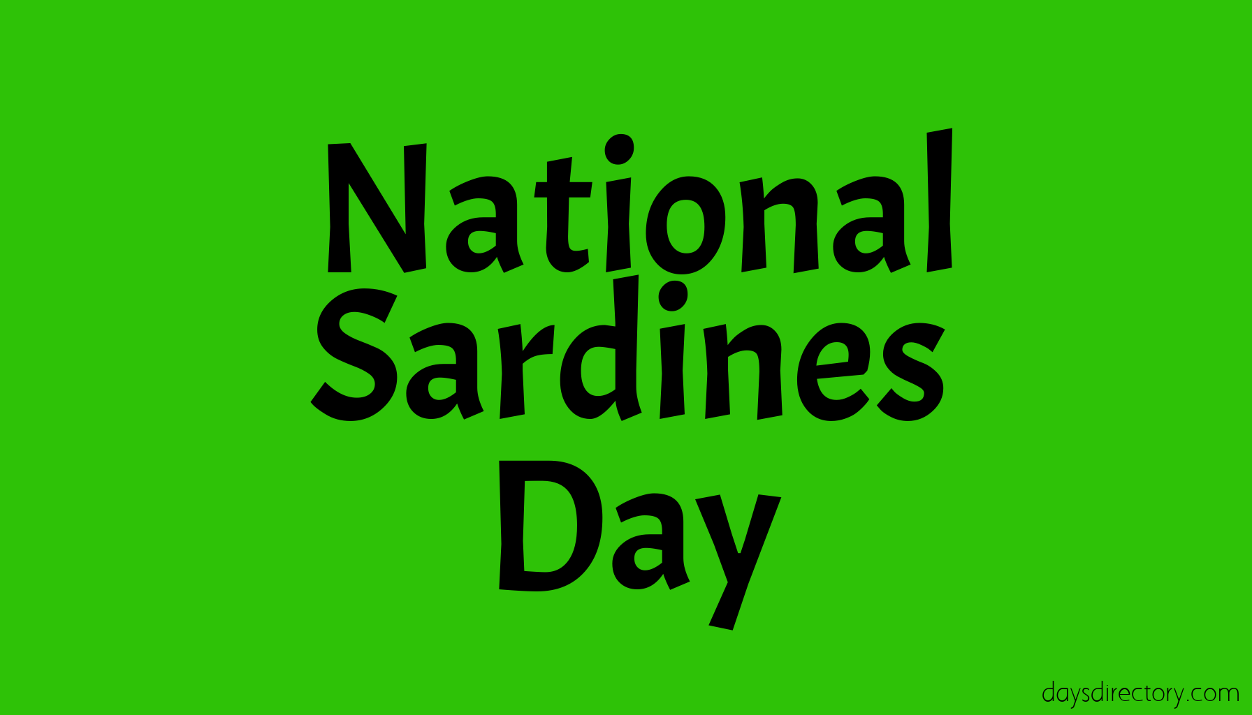National Sardines Day