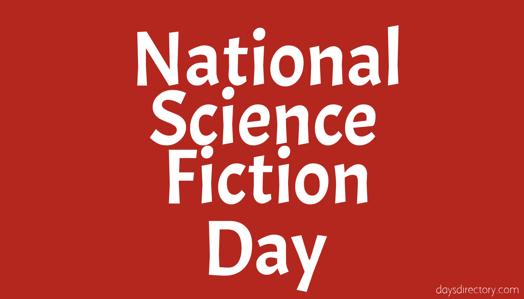 National Science Fiction Day