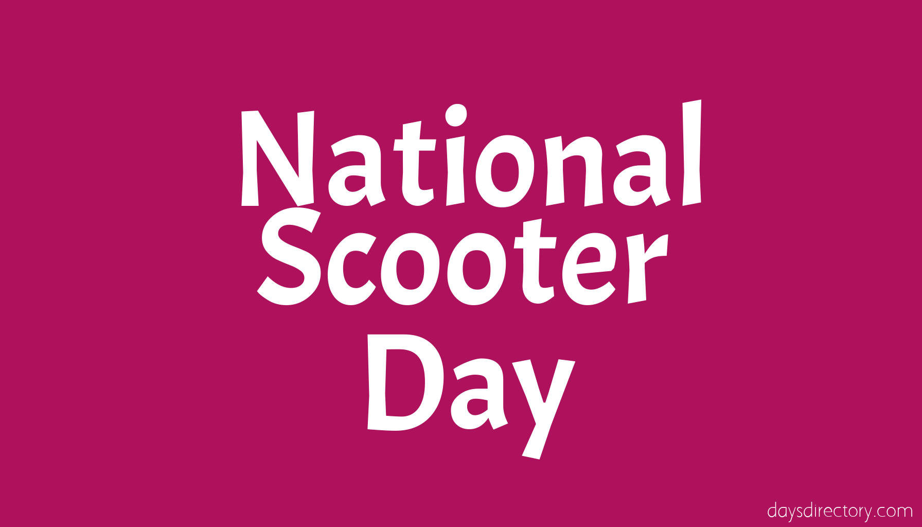National Scooter Day