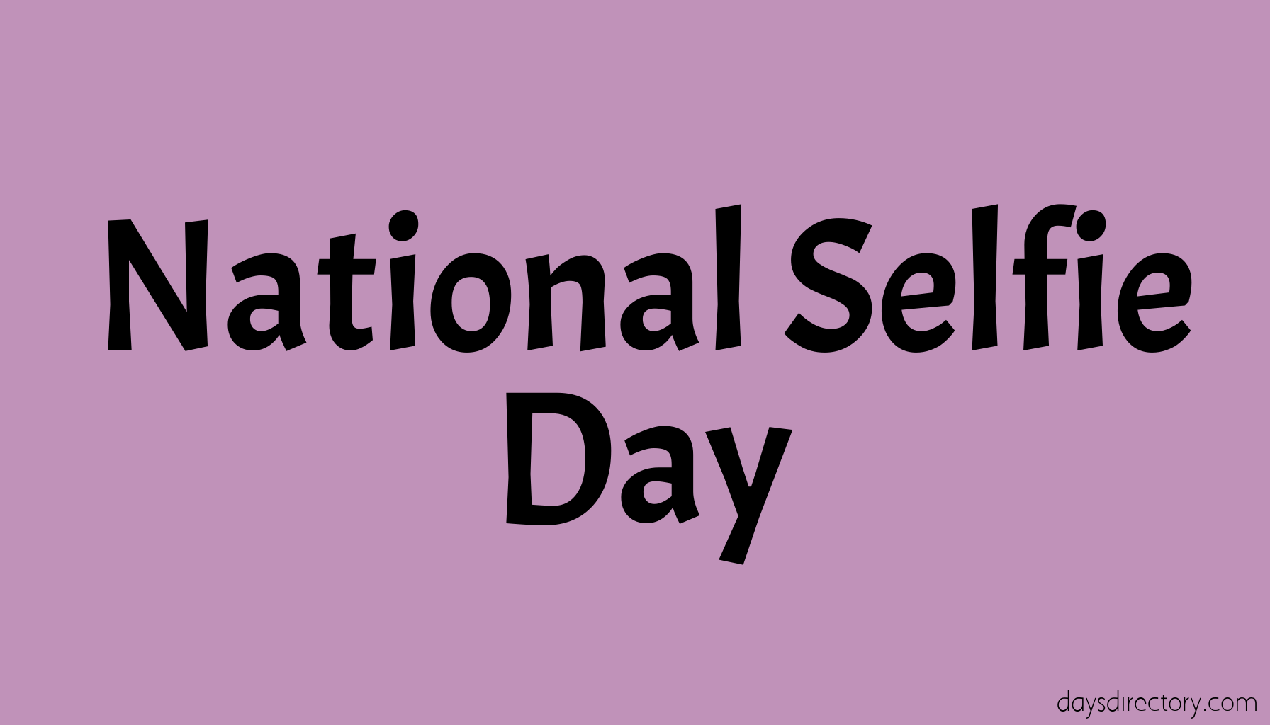 National Selfie Day