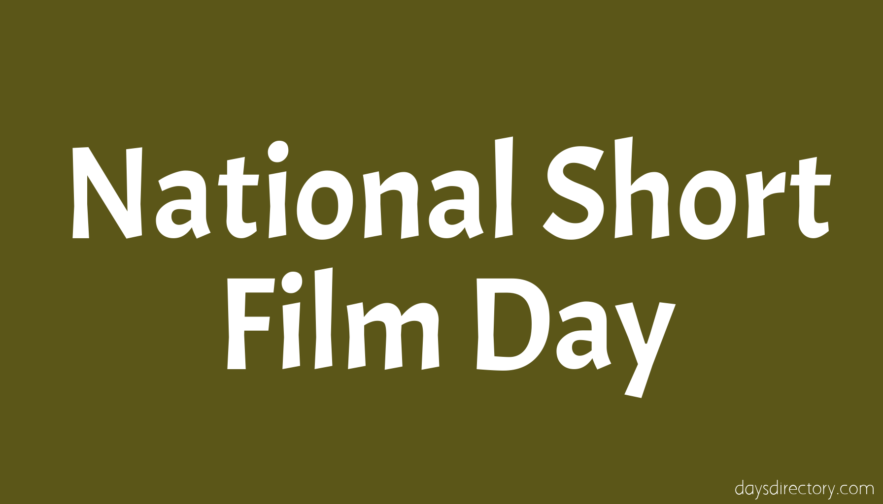 National Short Film Day