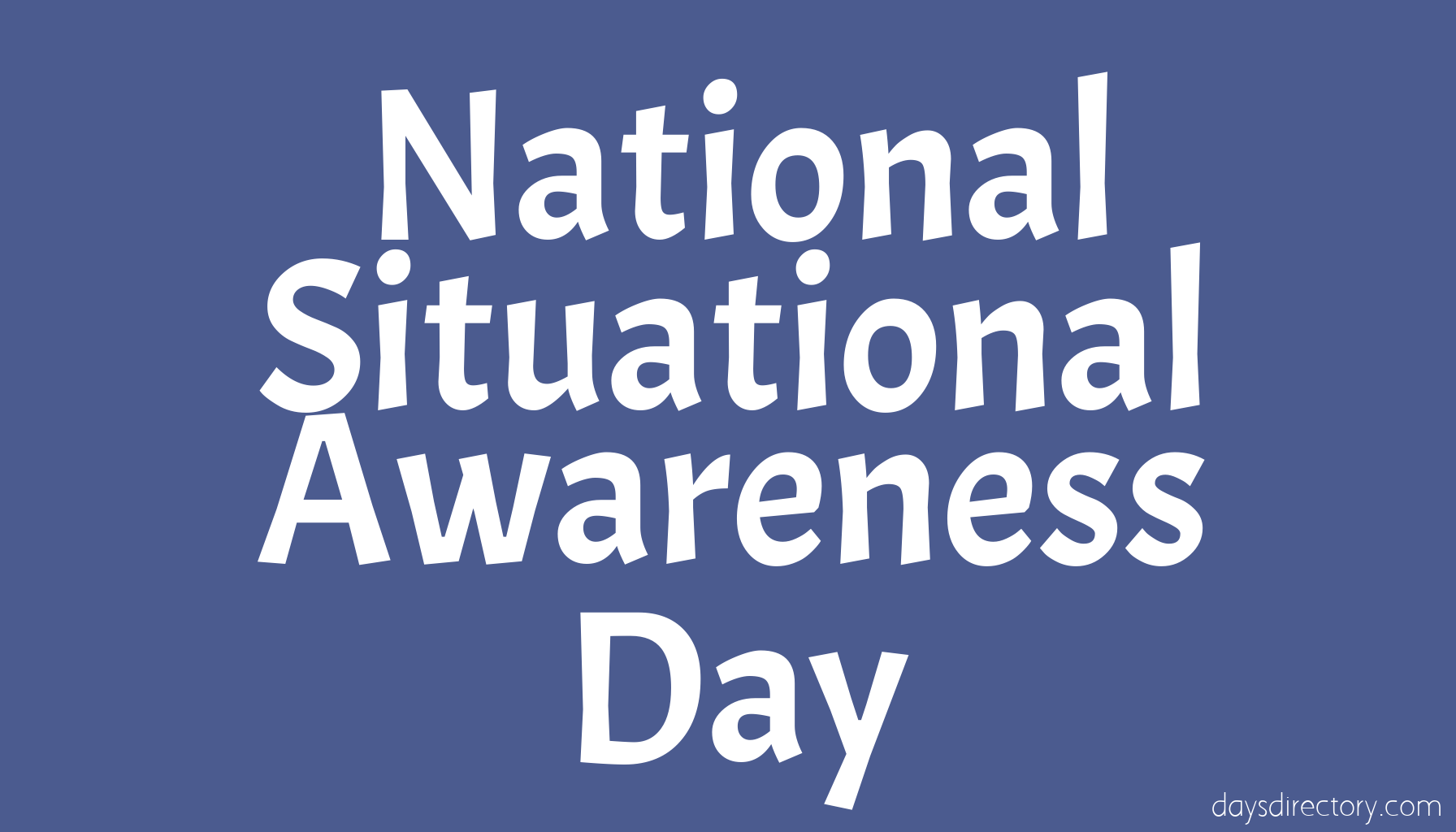 National Situational Awareness Day