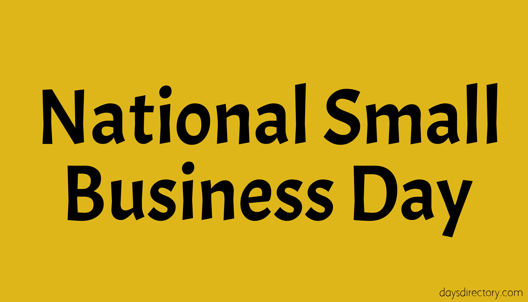 National Small Business Day