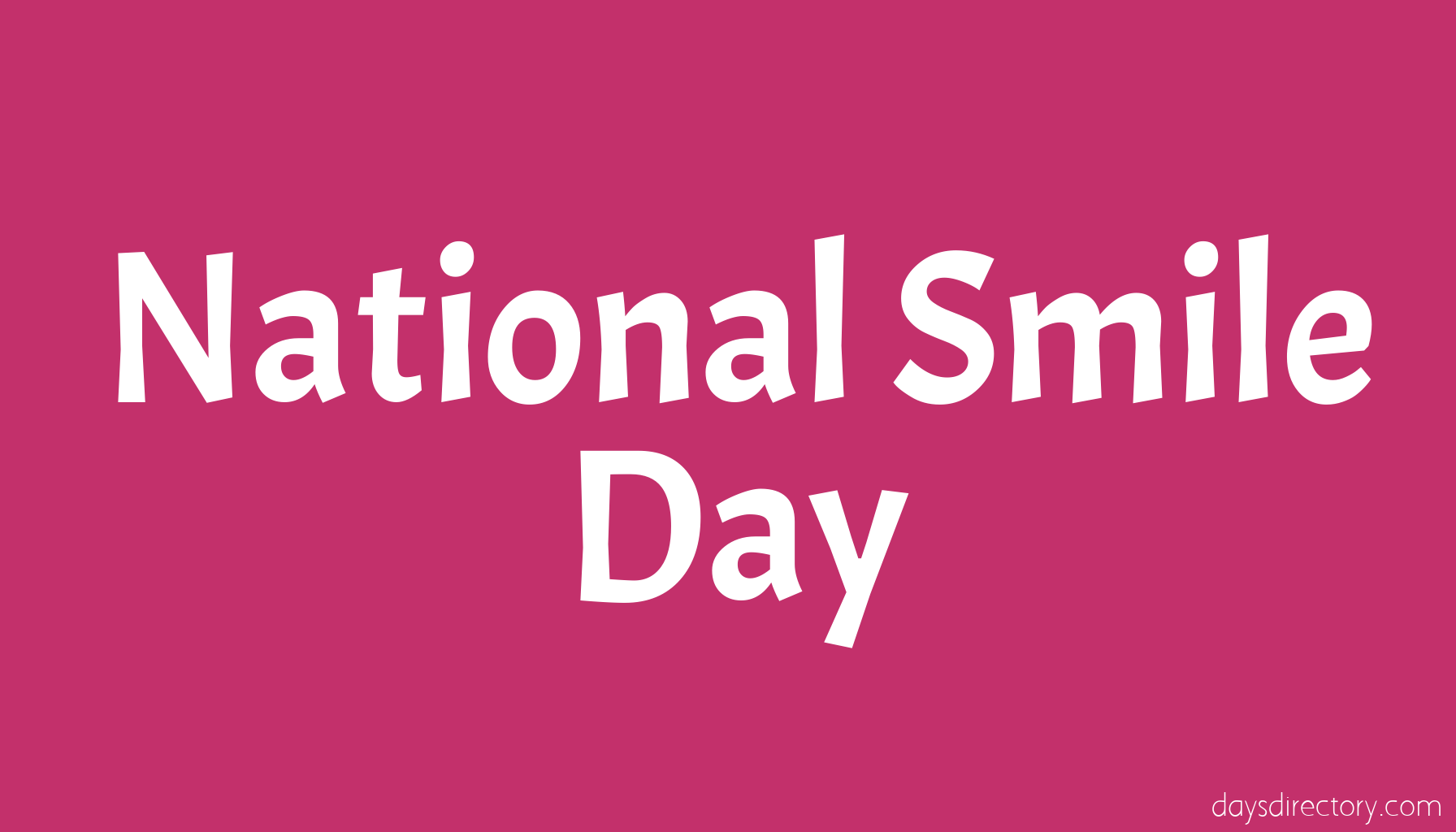 National Smile Day
