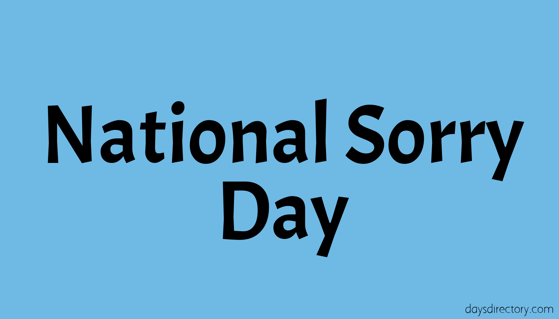 National Sorry Day