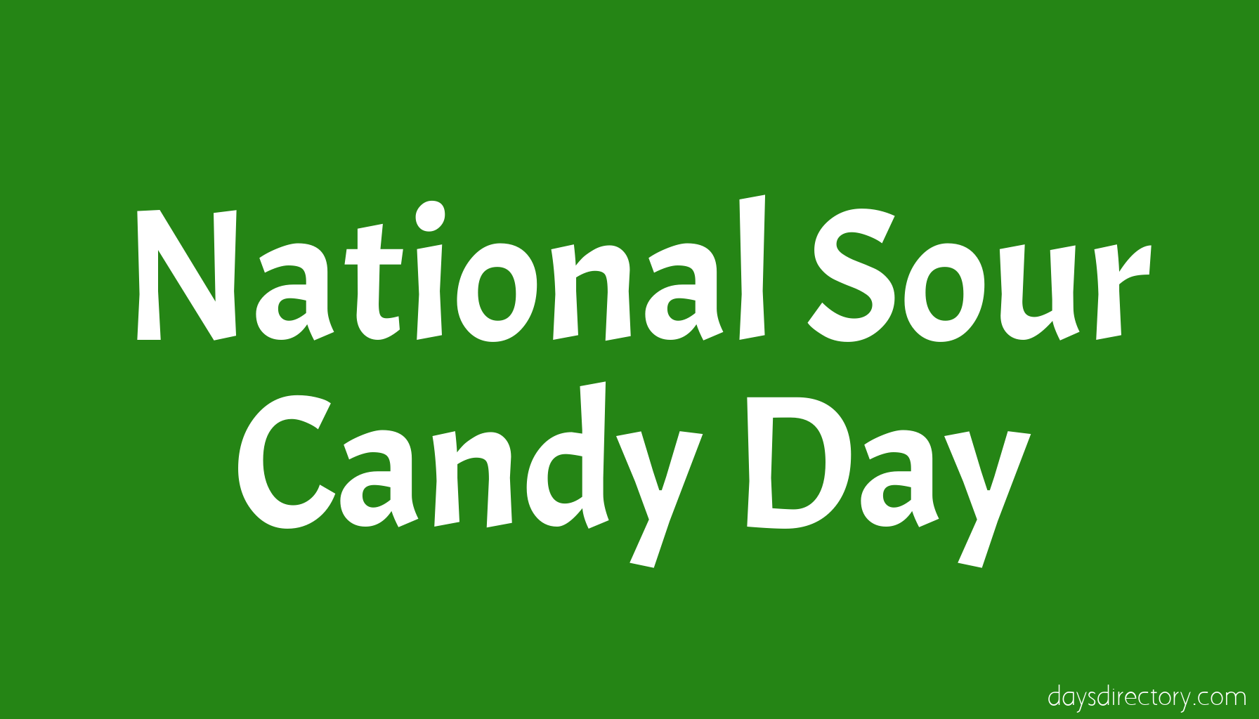 National Sour Candy Day