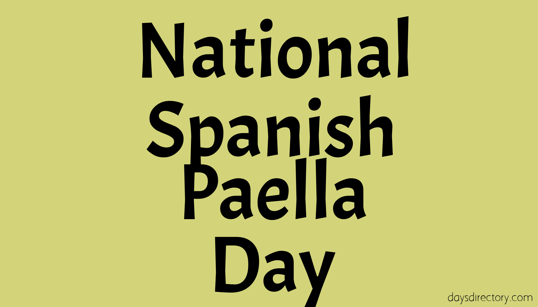 National Spanish Paella Day