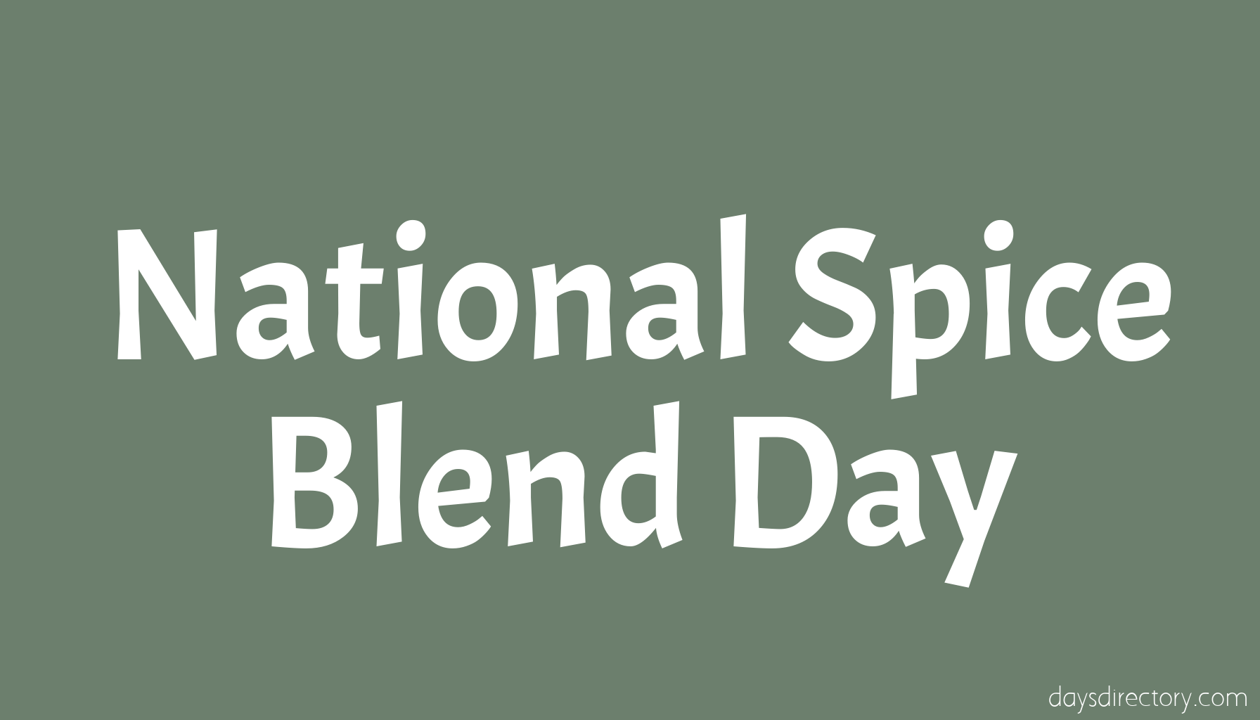 National Spice Blend Day