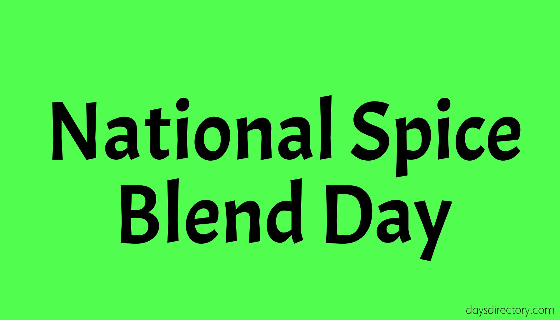 National Spice Blend Day