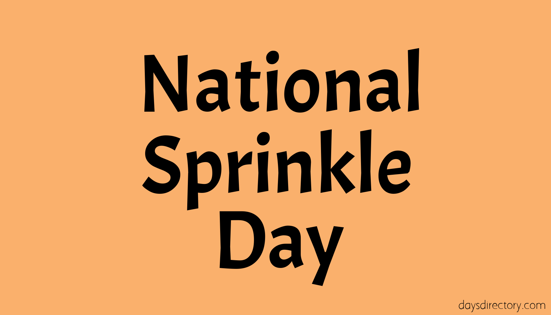 National Sprinkle Day